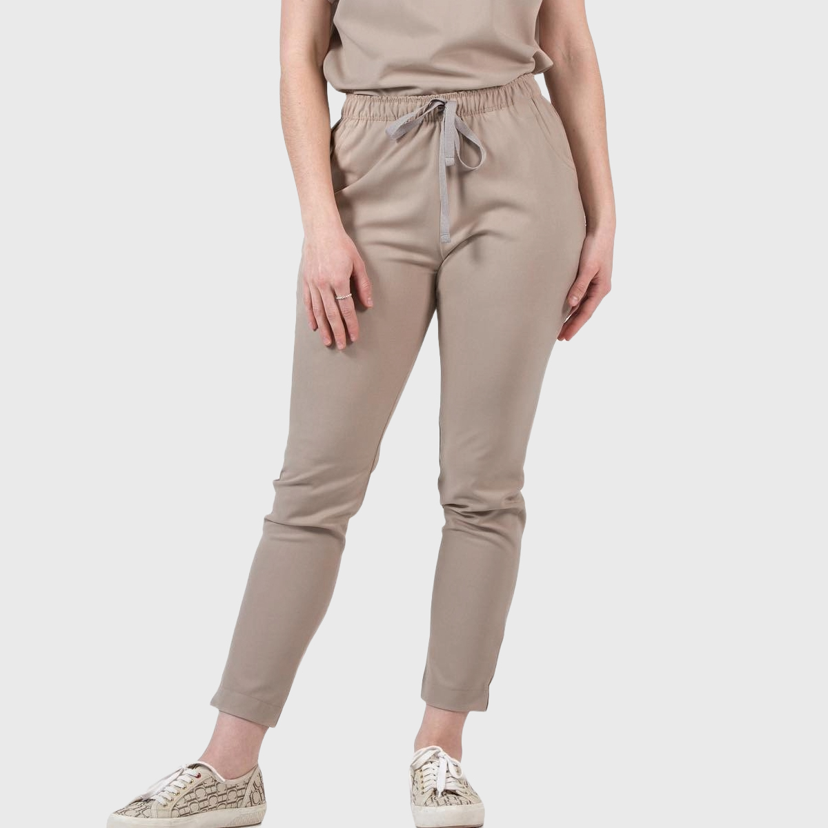 Women's Straight Leg Elastic Waist Scrub Pants