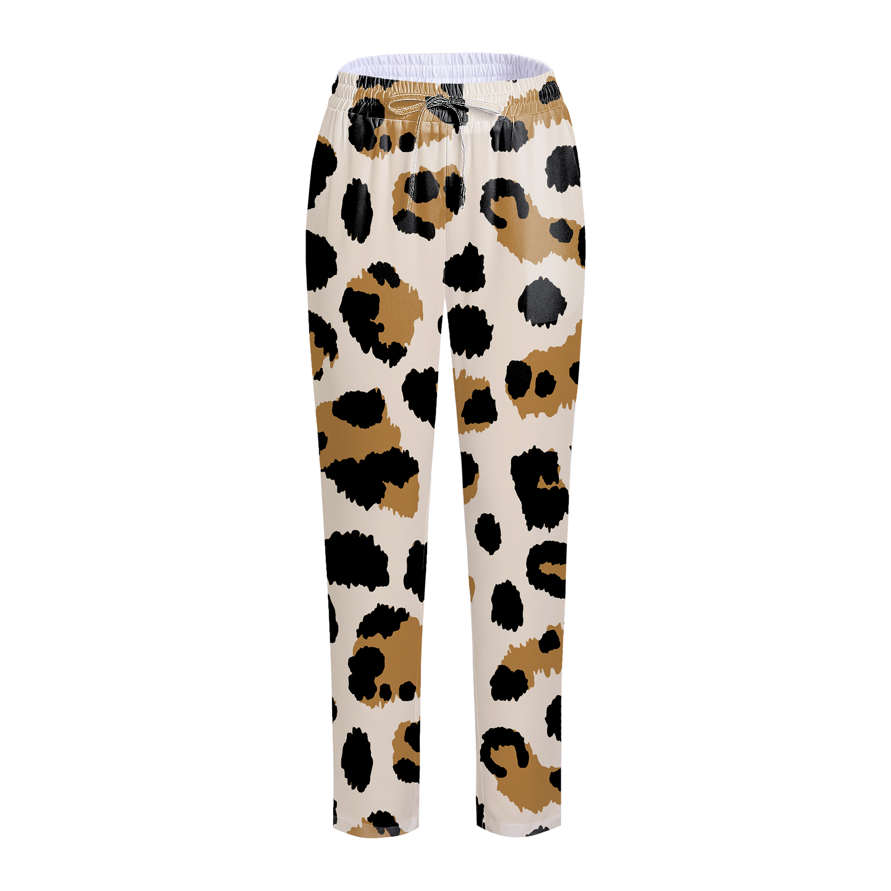 Women's Plus Size Leopard Print Scrub Pants