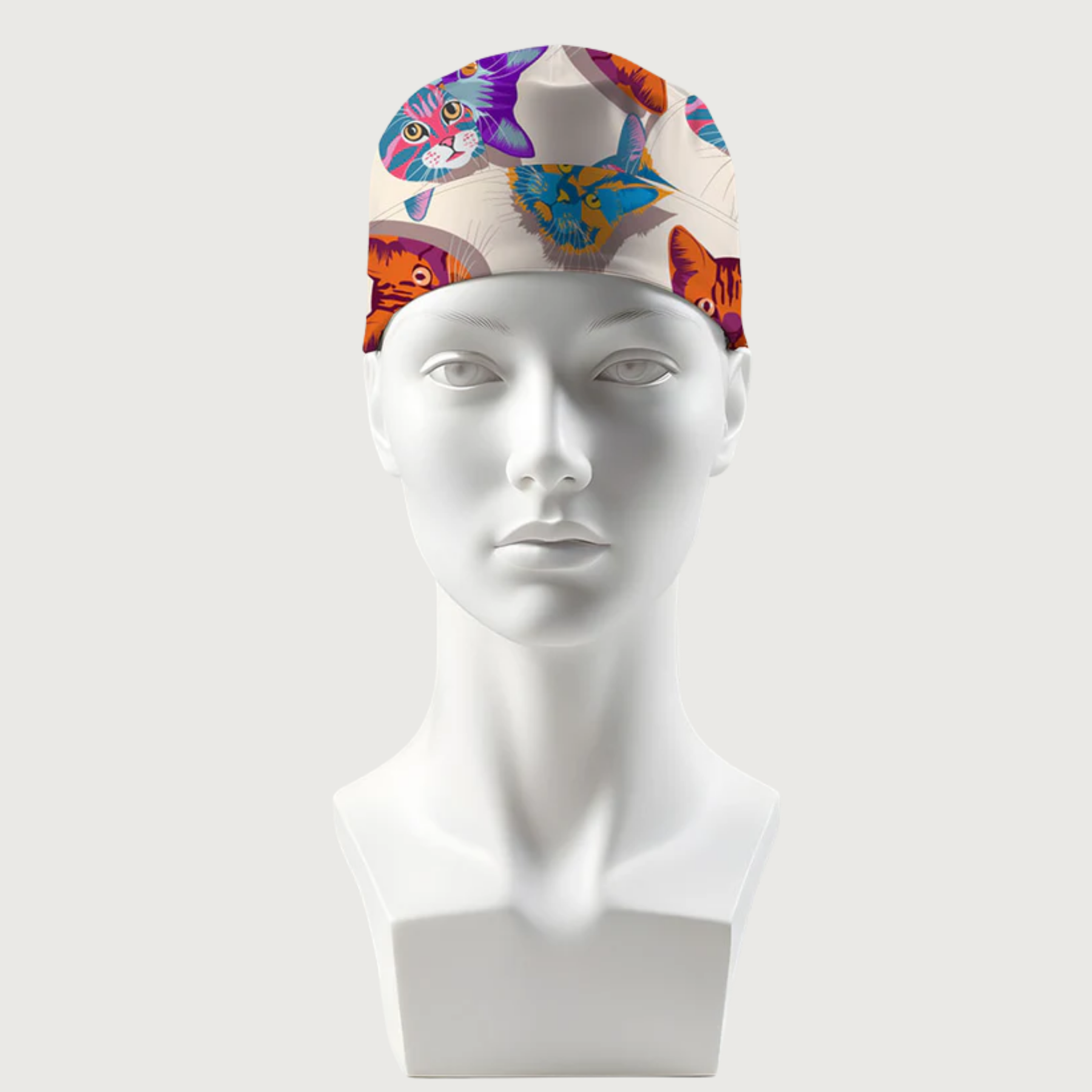 Crazy Kats Printed Surgical Caps