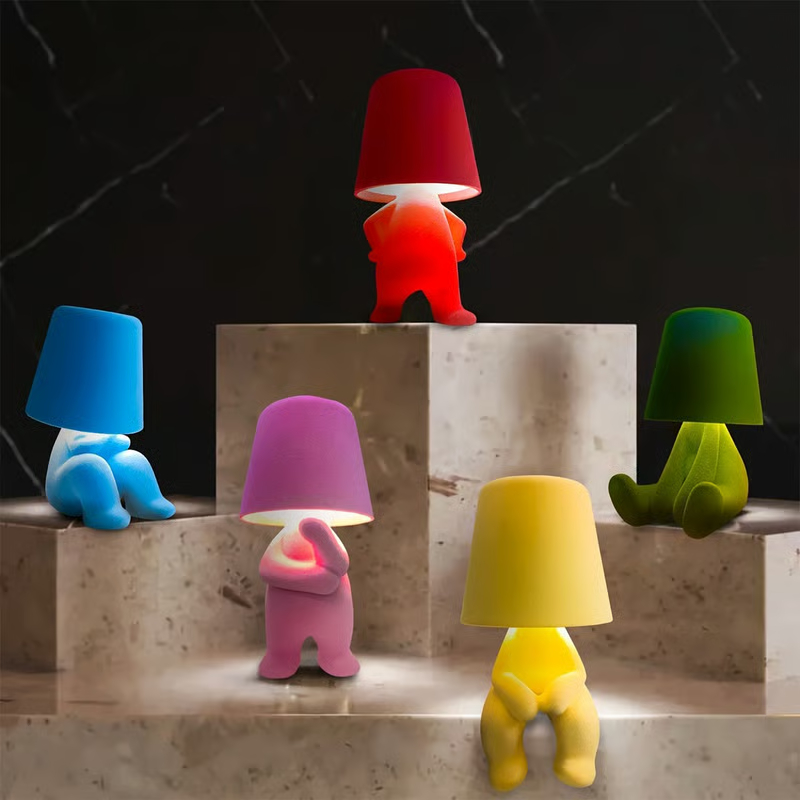 😃Cute Plush Doll Desk Lamp