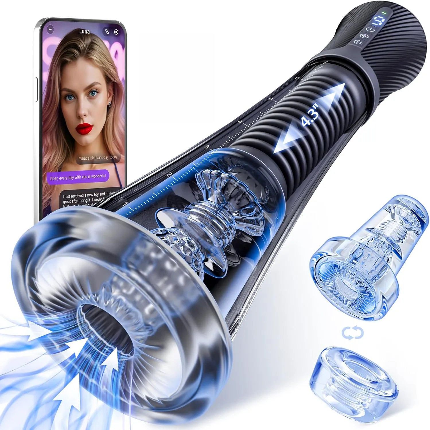 🎁3-in-1 Smart Automatic Men's Training Device 💪 Helps you better control pleasure 😍 and boost your confidence.
