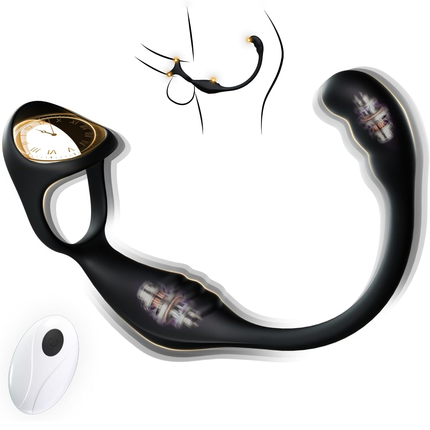 💥Special launch of supreme series in 2025-👑4 in 1 Vibrating Cock Ring & Anal Vibrator