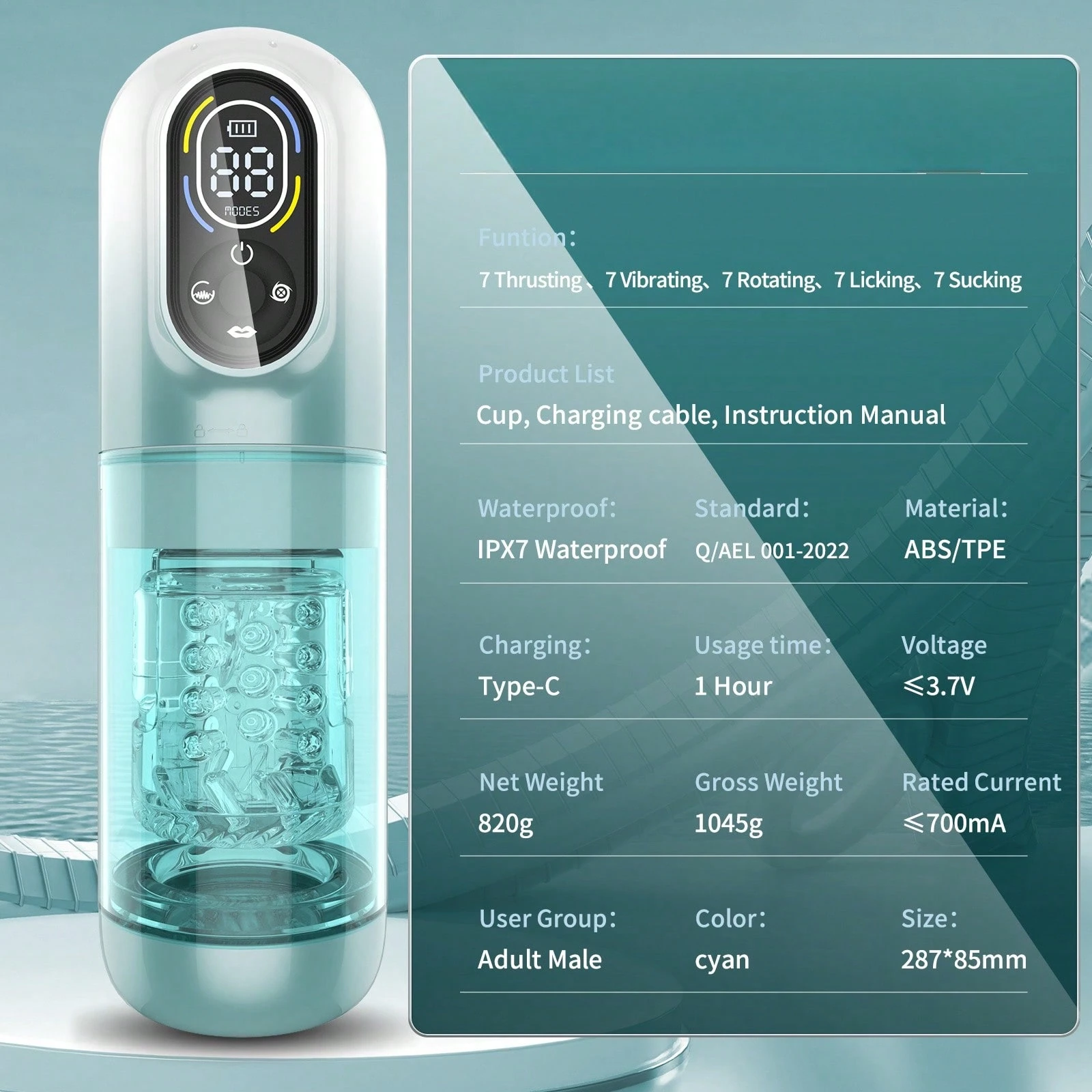 💥2025's Top-Rated Male Toy 💥 7-in-1 Pleasure Engine: Shape Your Size💪💪Amplify Your Pleasure😍