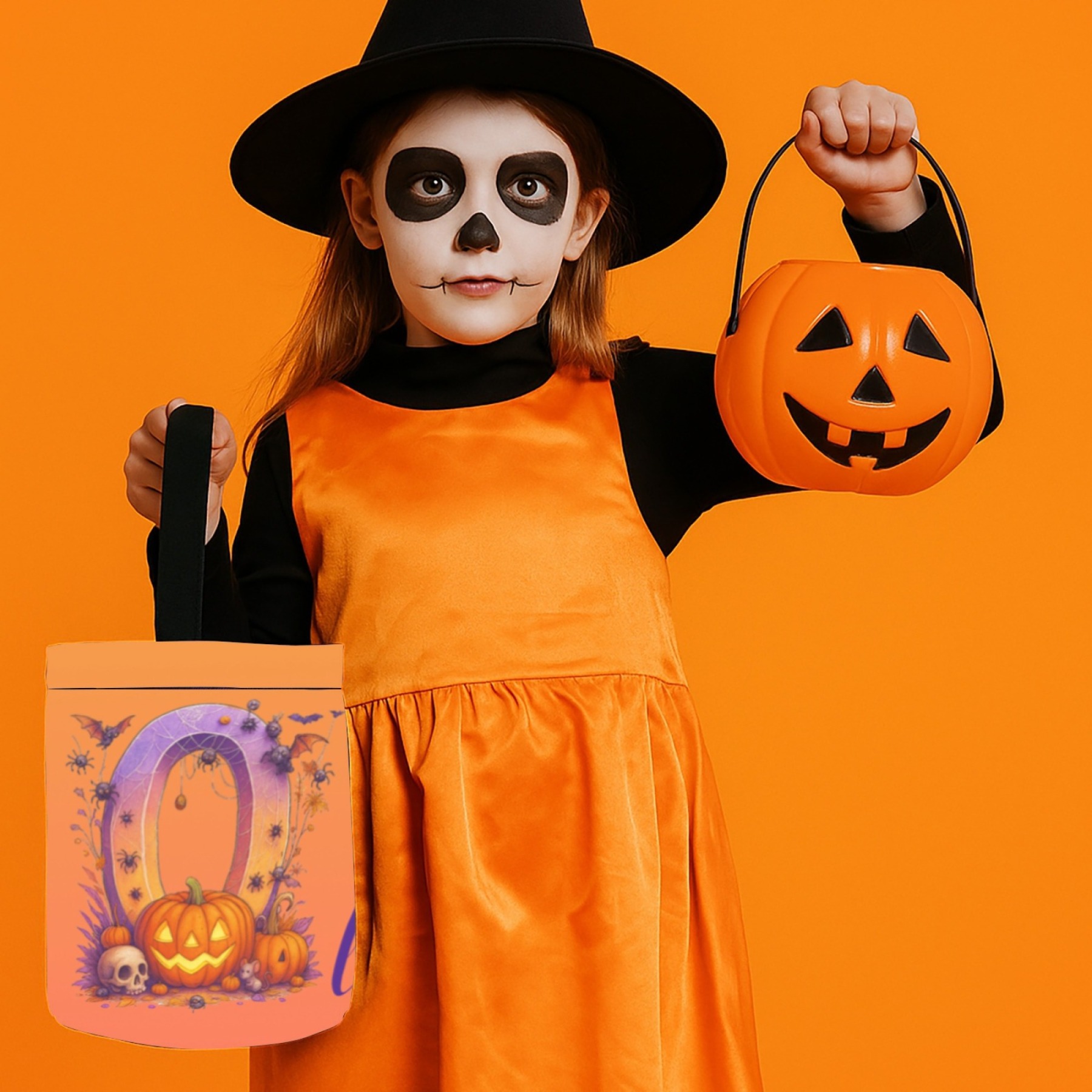 Halloween letter Treat Bucket
