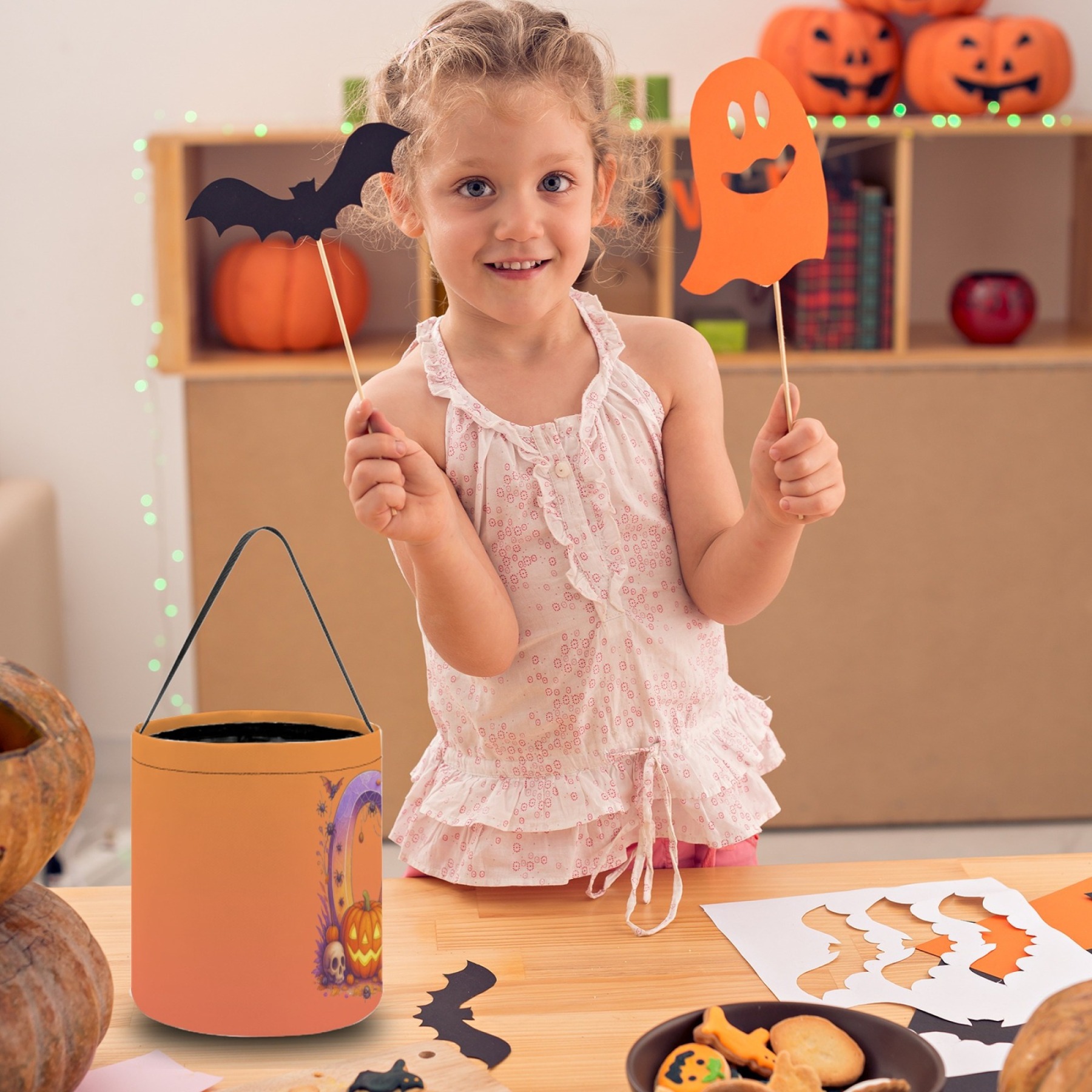 Halloween letter Treat Bucket