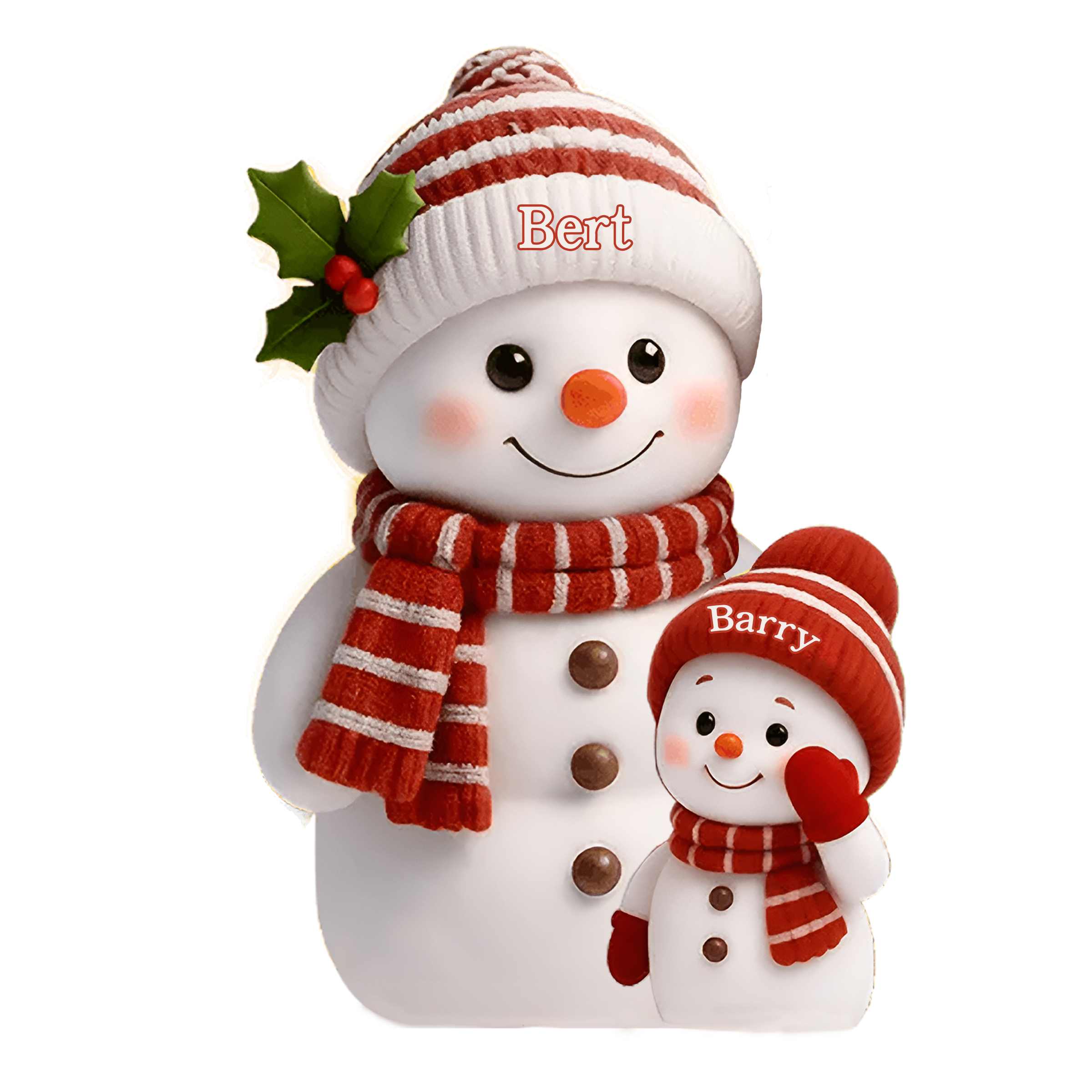 Glowing Snowman Holiday Centerpiece