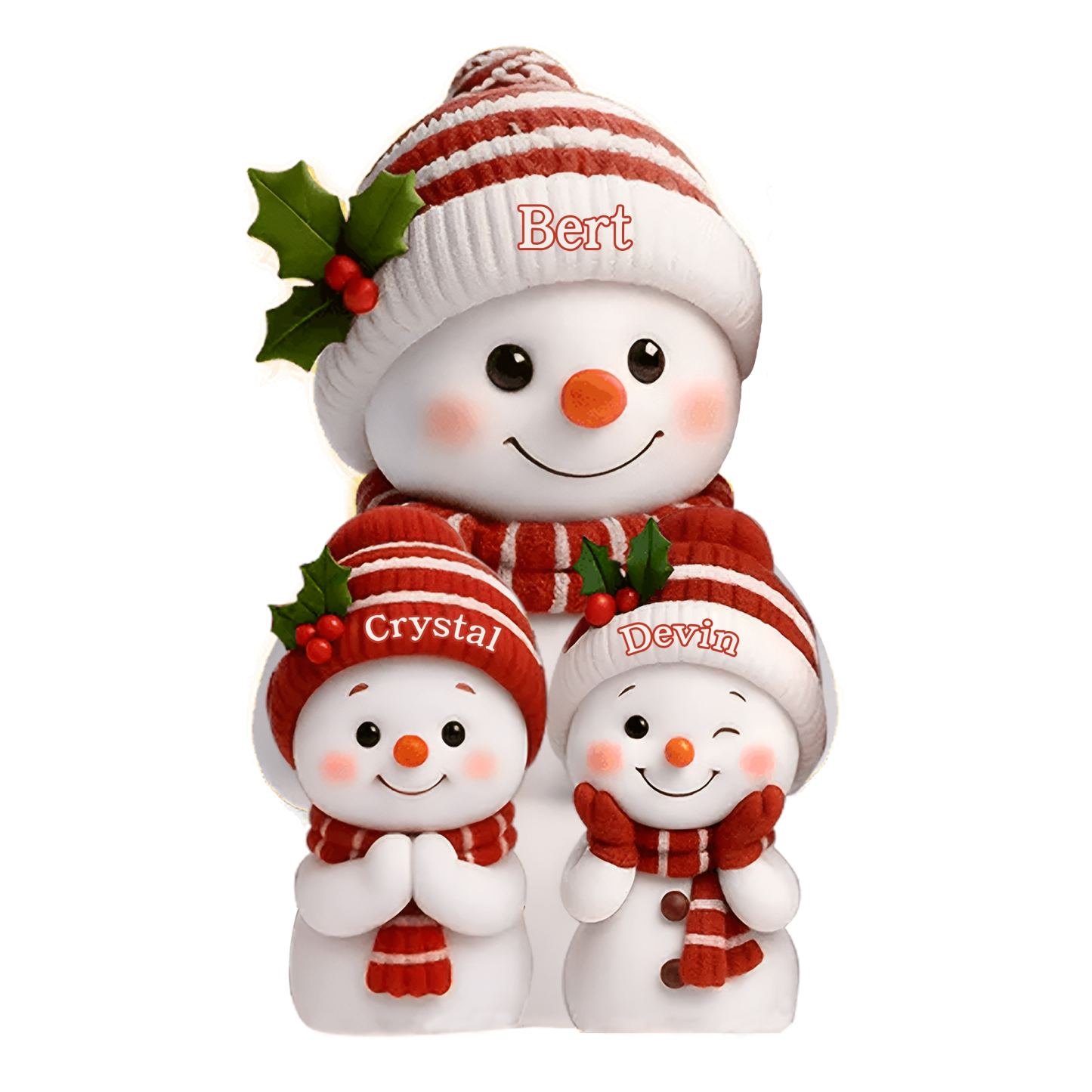 Glowing Snowman Holiday Centerpiece