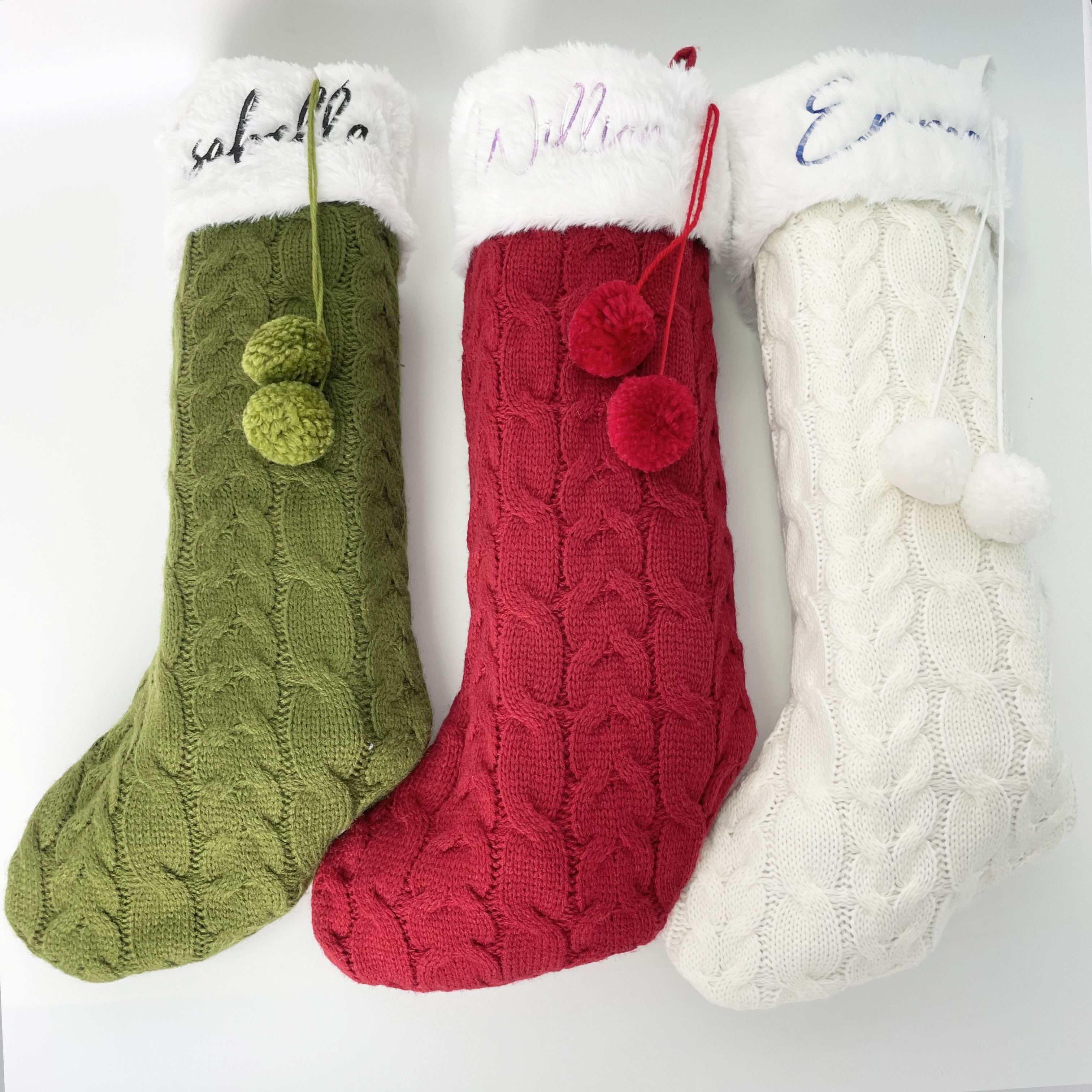 Knit Personalized Christmas Stocking