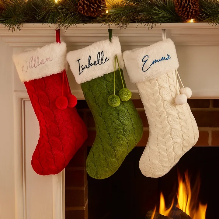 Knit Personalized Christmas Stocking