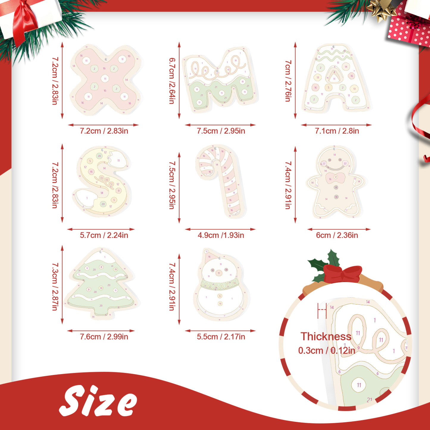Snowflake Dreams Christmas Ornaments