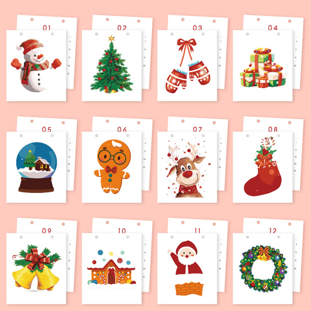 Merry Christmas DIY Calendar 2026