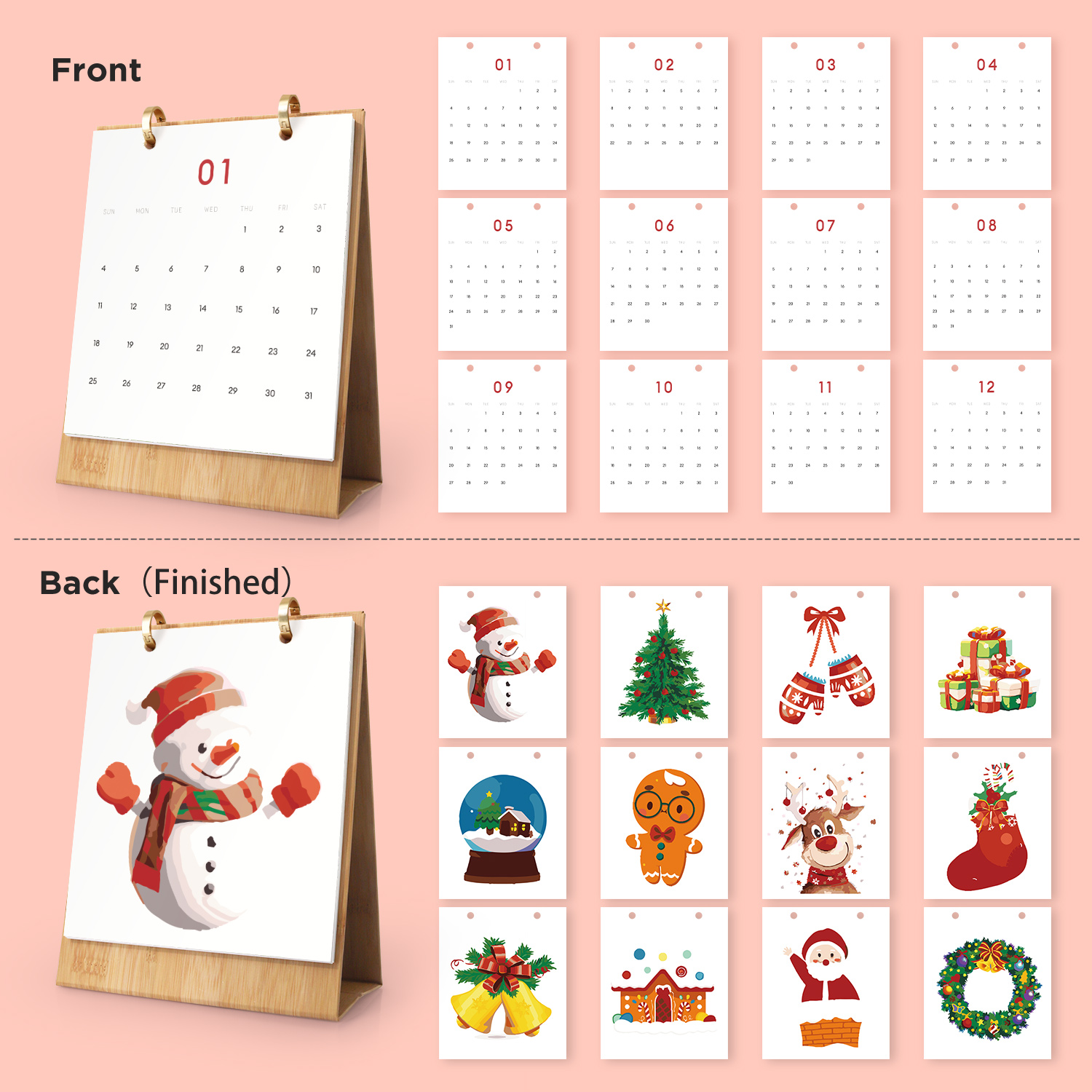 Merry Christmas DIY Calendar 2026