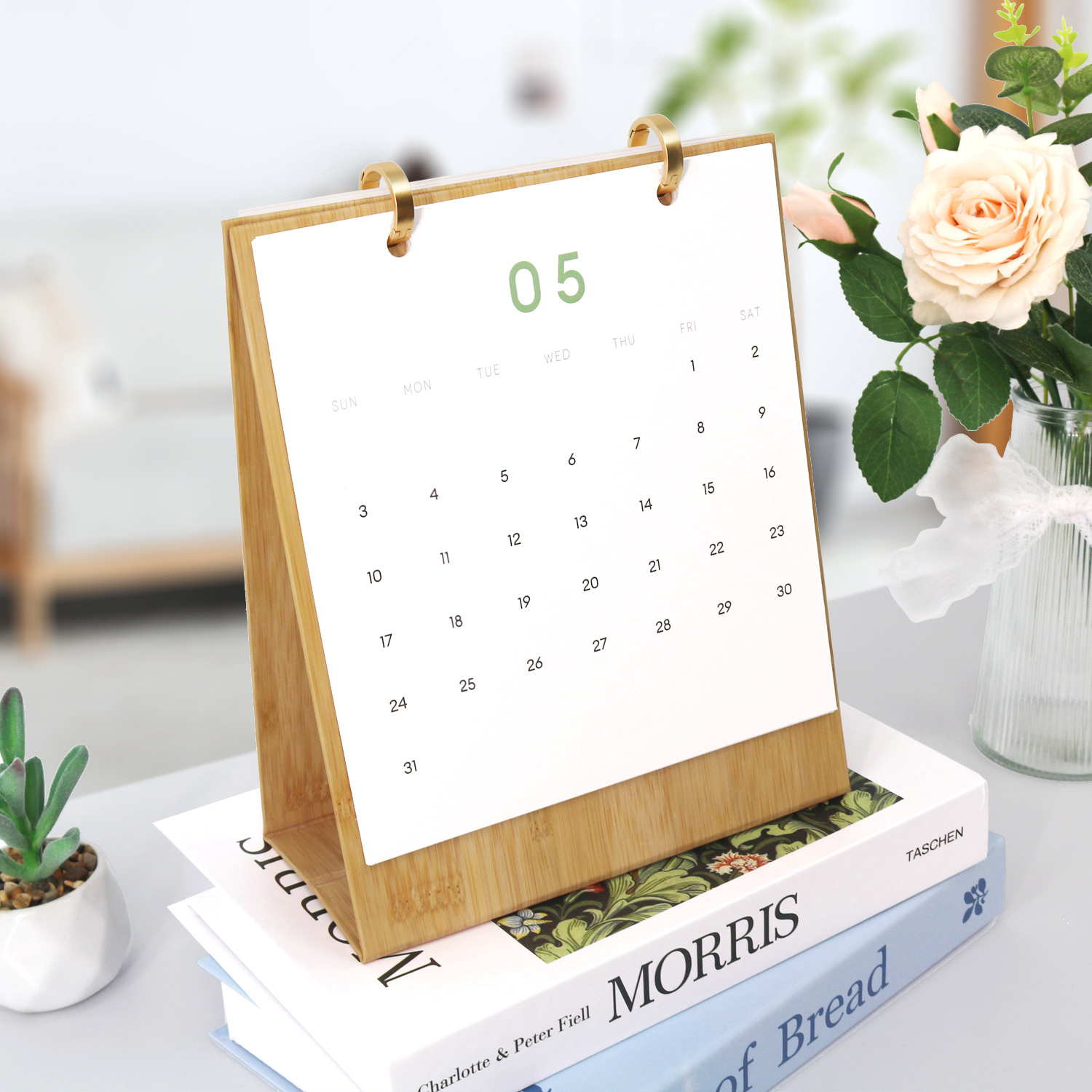 Botanical Coloring Calendar 2026