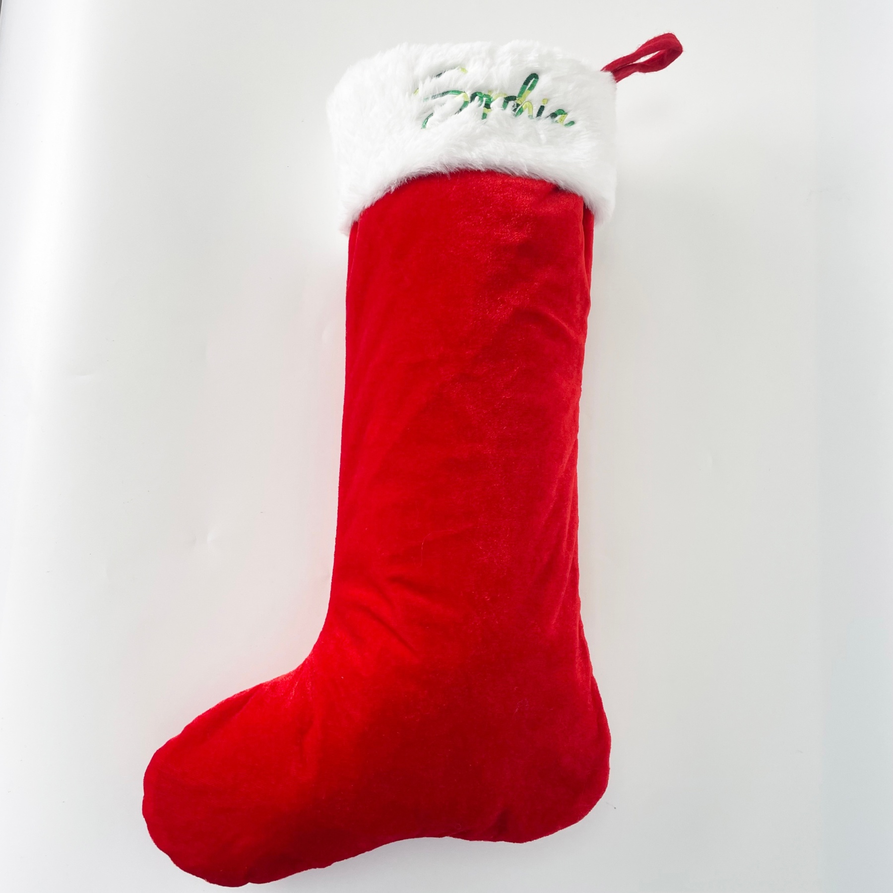 Embroidered Classic Christmas Stocking