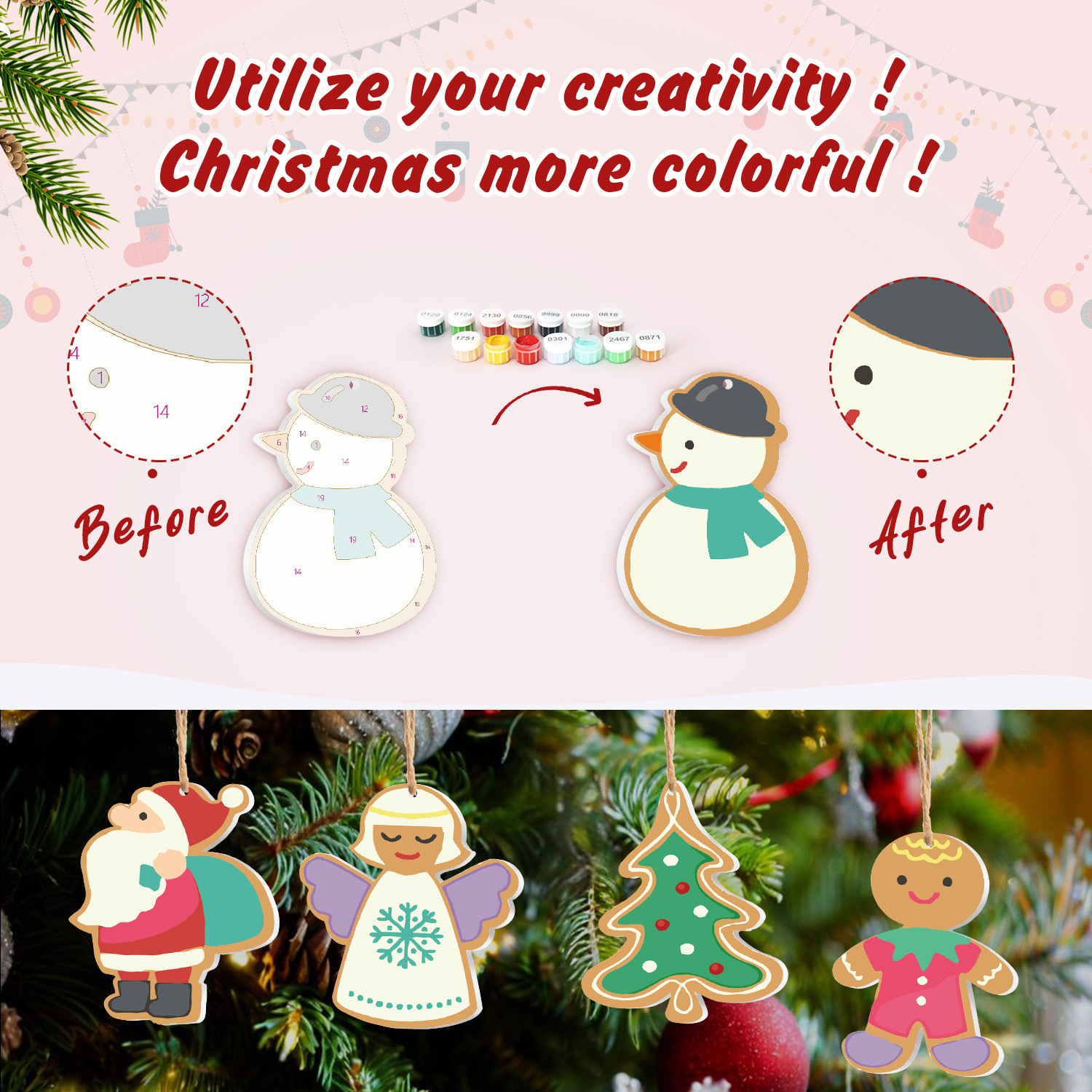 Christmas Joy Ornaments