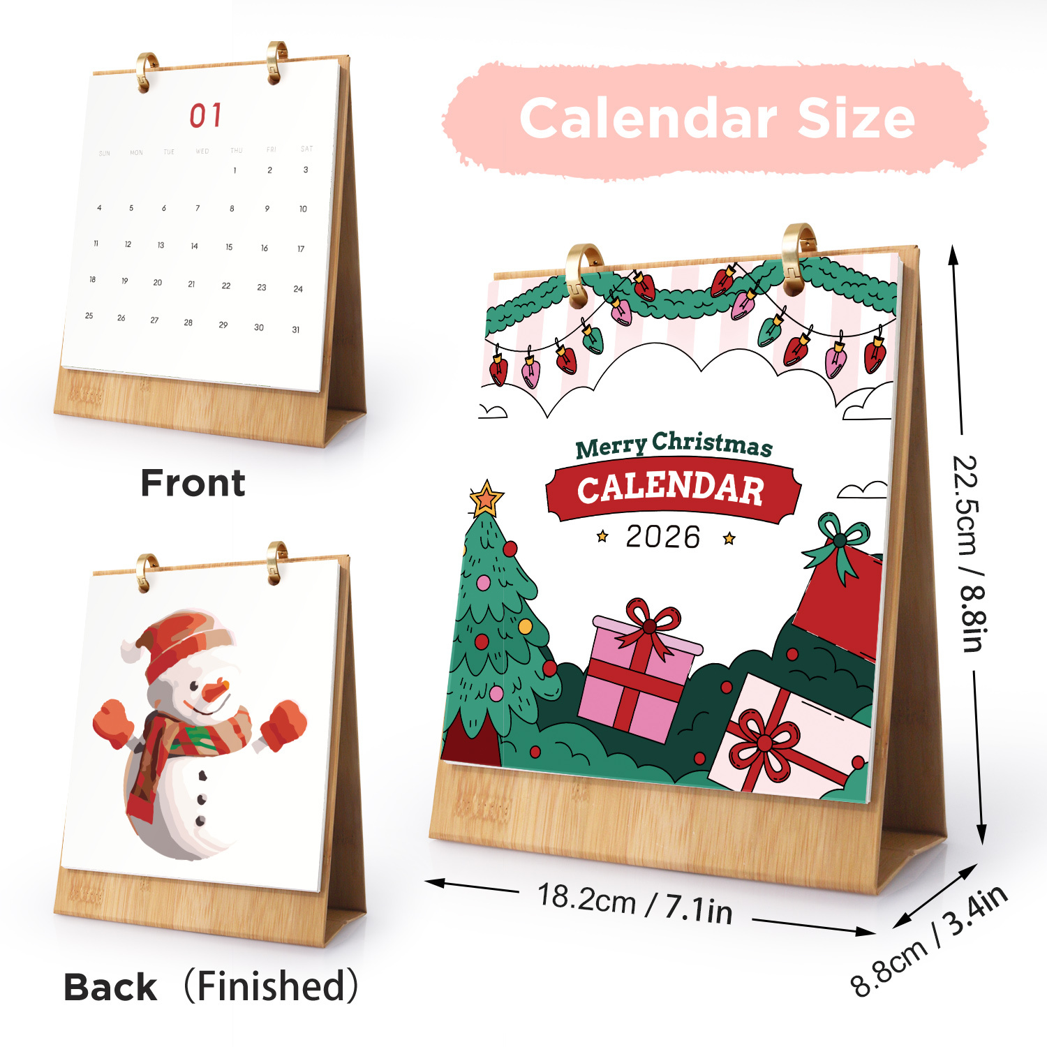 Merry Christmas DIY Calendar 2026