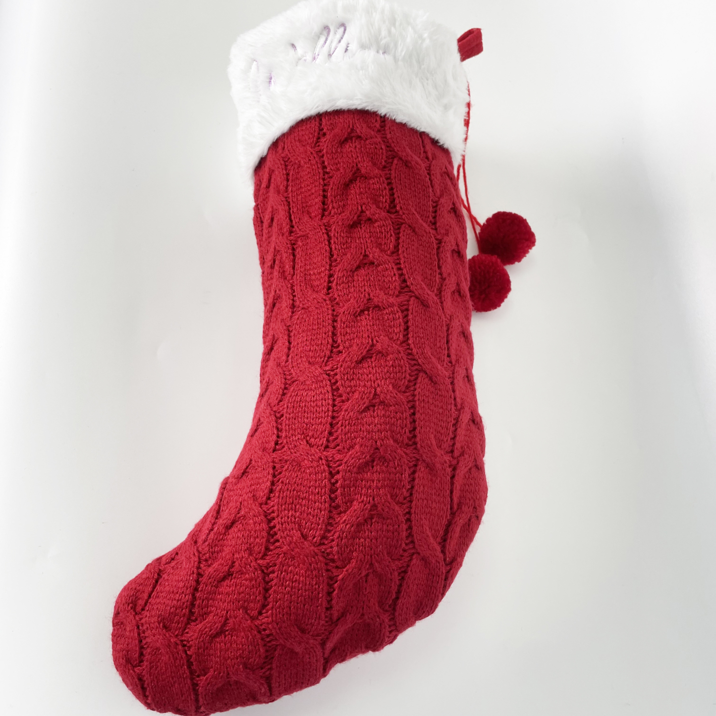 Knit Personalized Christmas Stocking