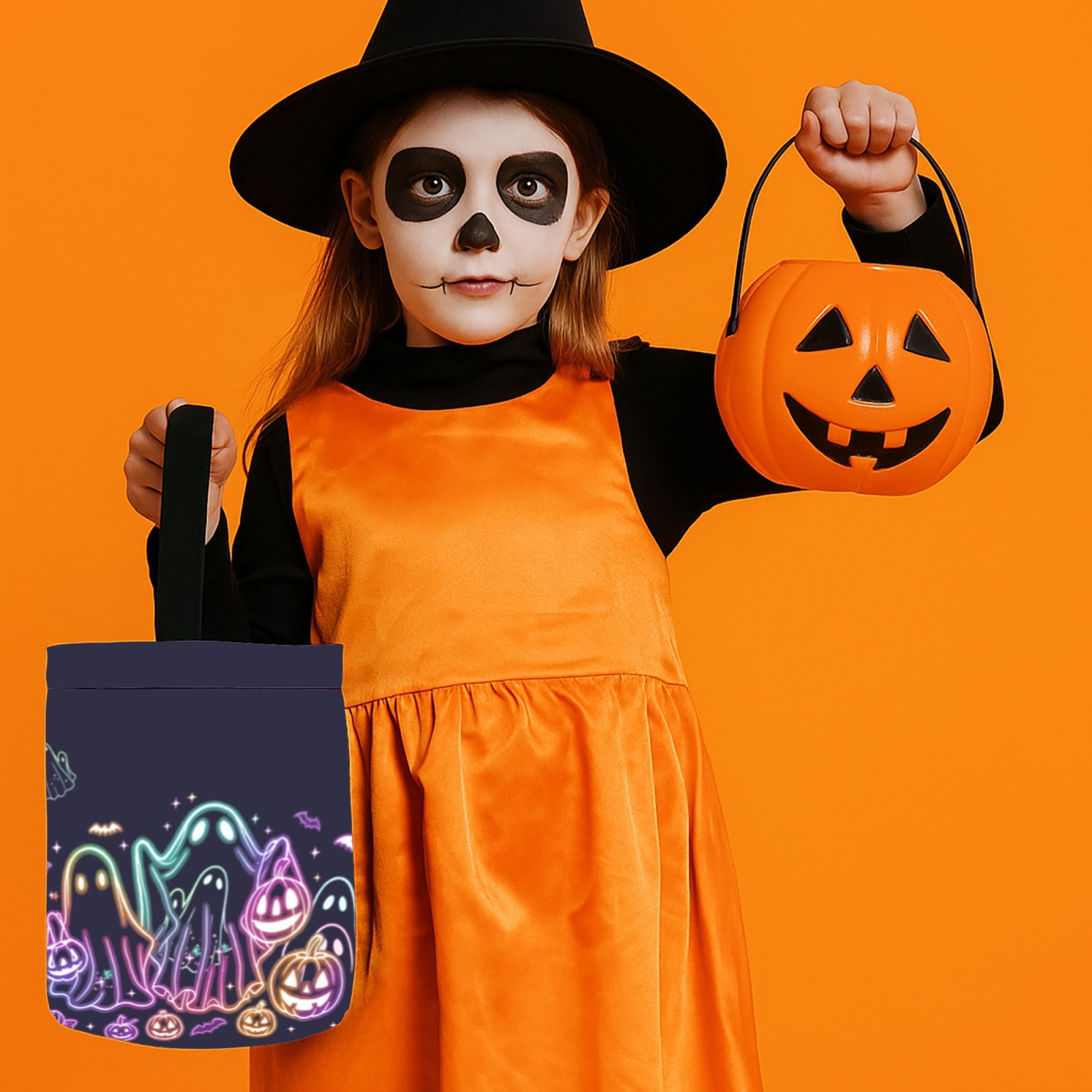 Halloween Neon Treat Bucket