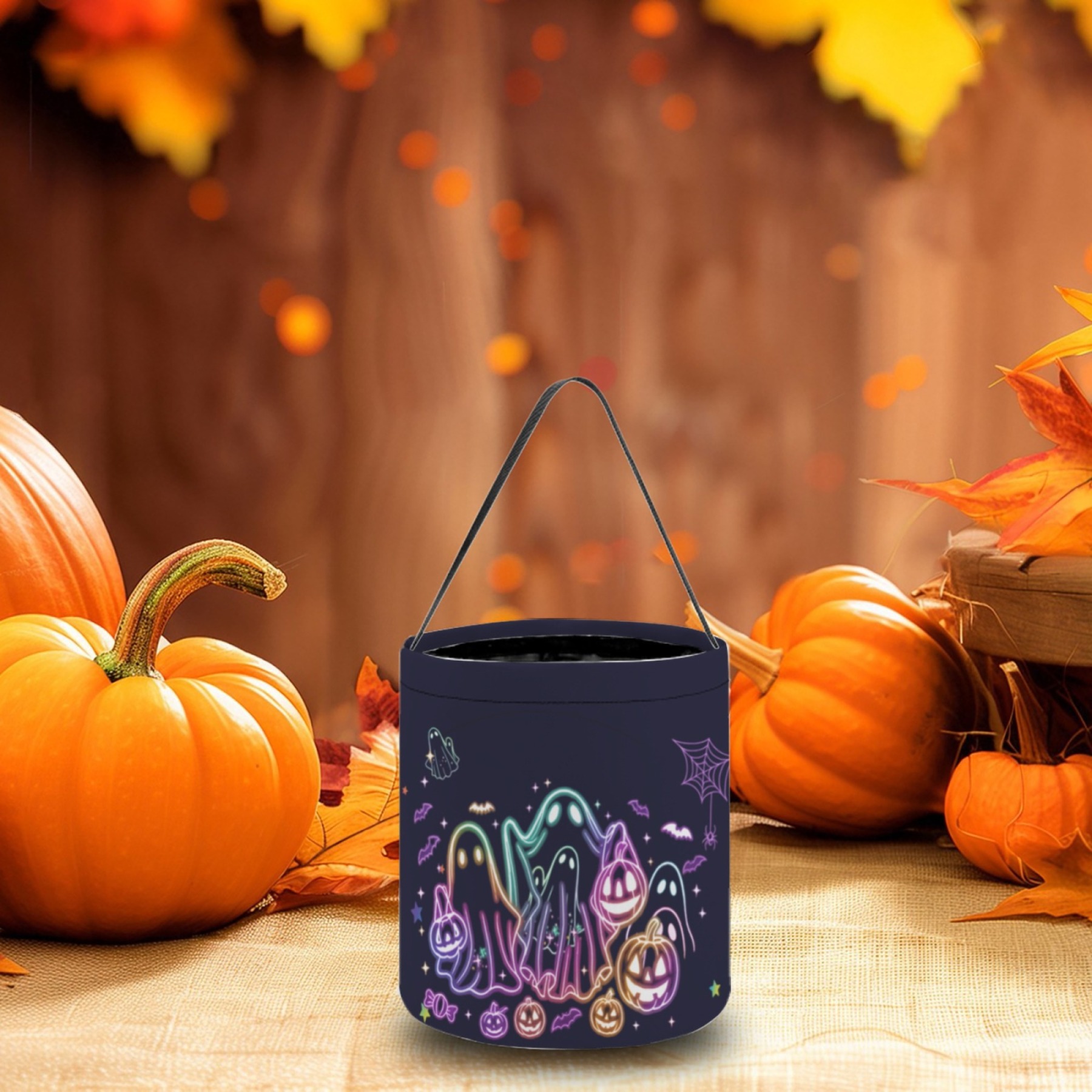 Halloween Neon Treat Bucket
