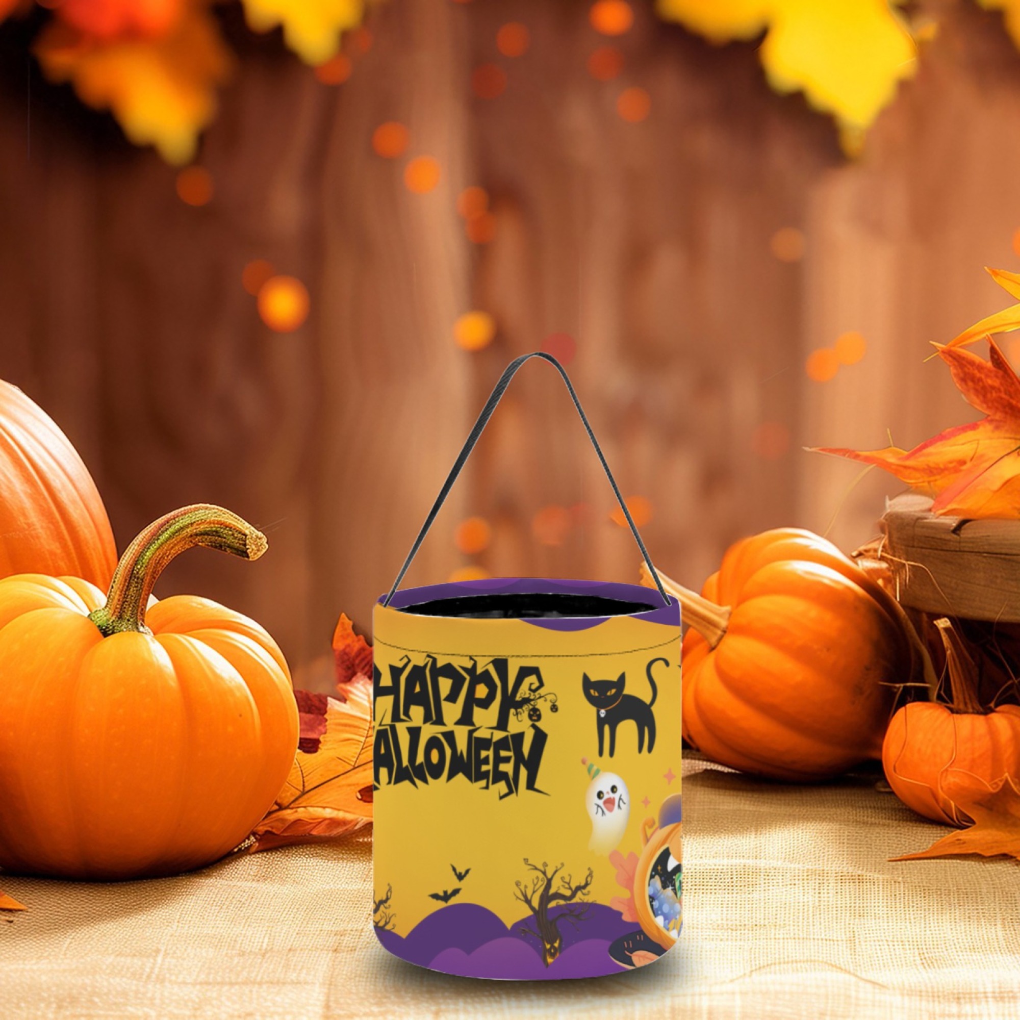 Halloween Pumpkin Treat Bucket