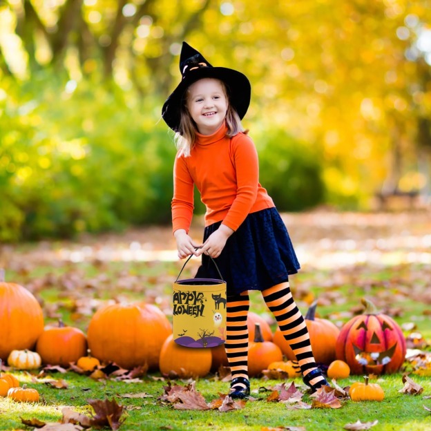 Halloween Pumpkin Treat Bucket