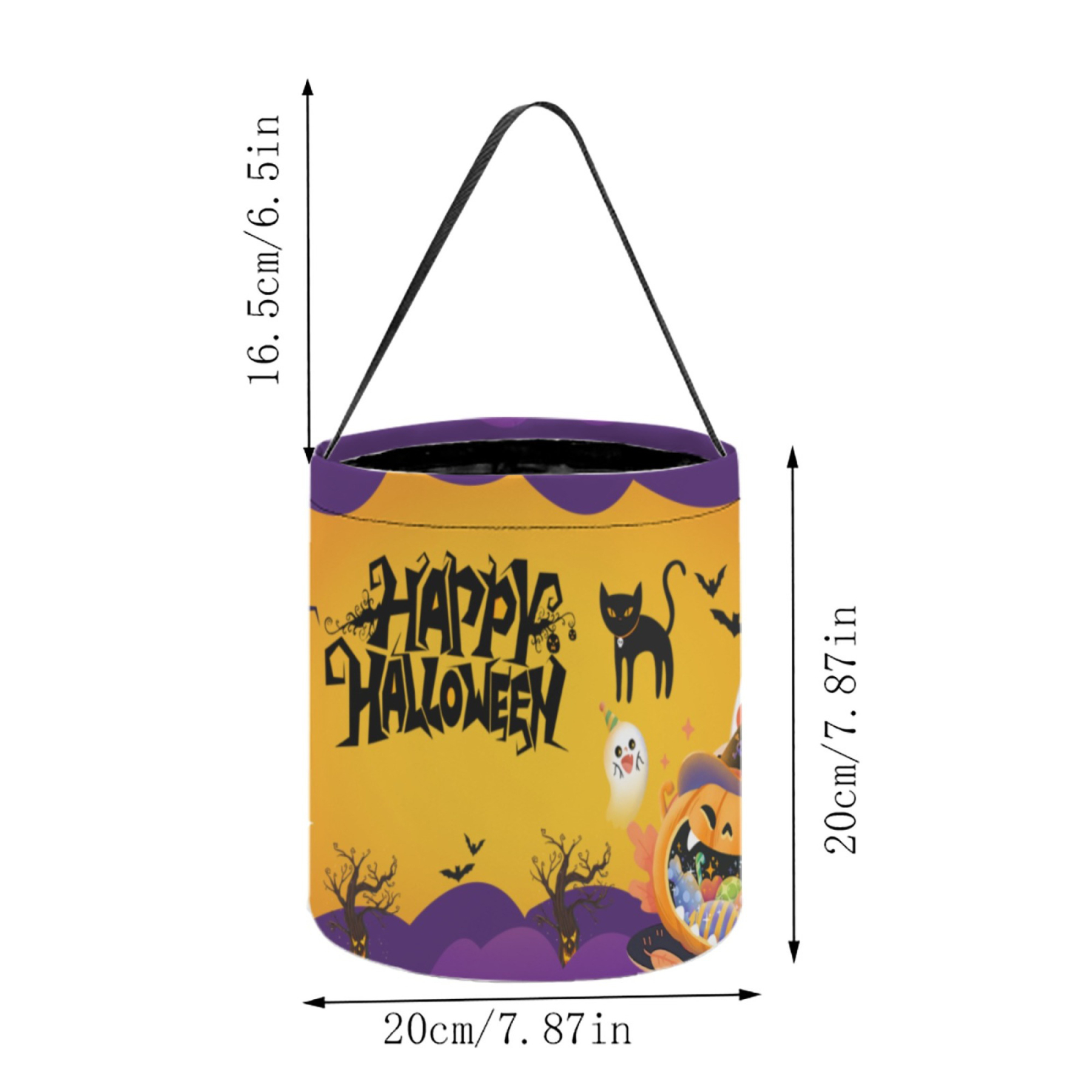 Halloween Pumpkin Treat Bucket