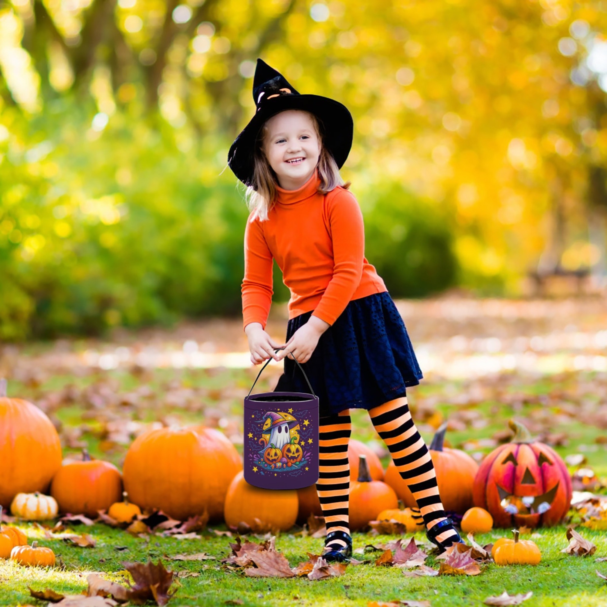 Halloween Wraith Treat Bucket