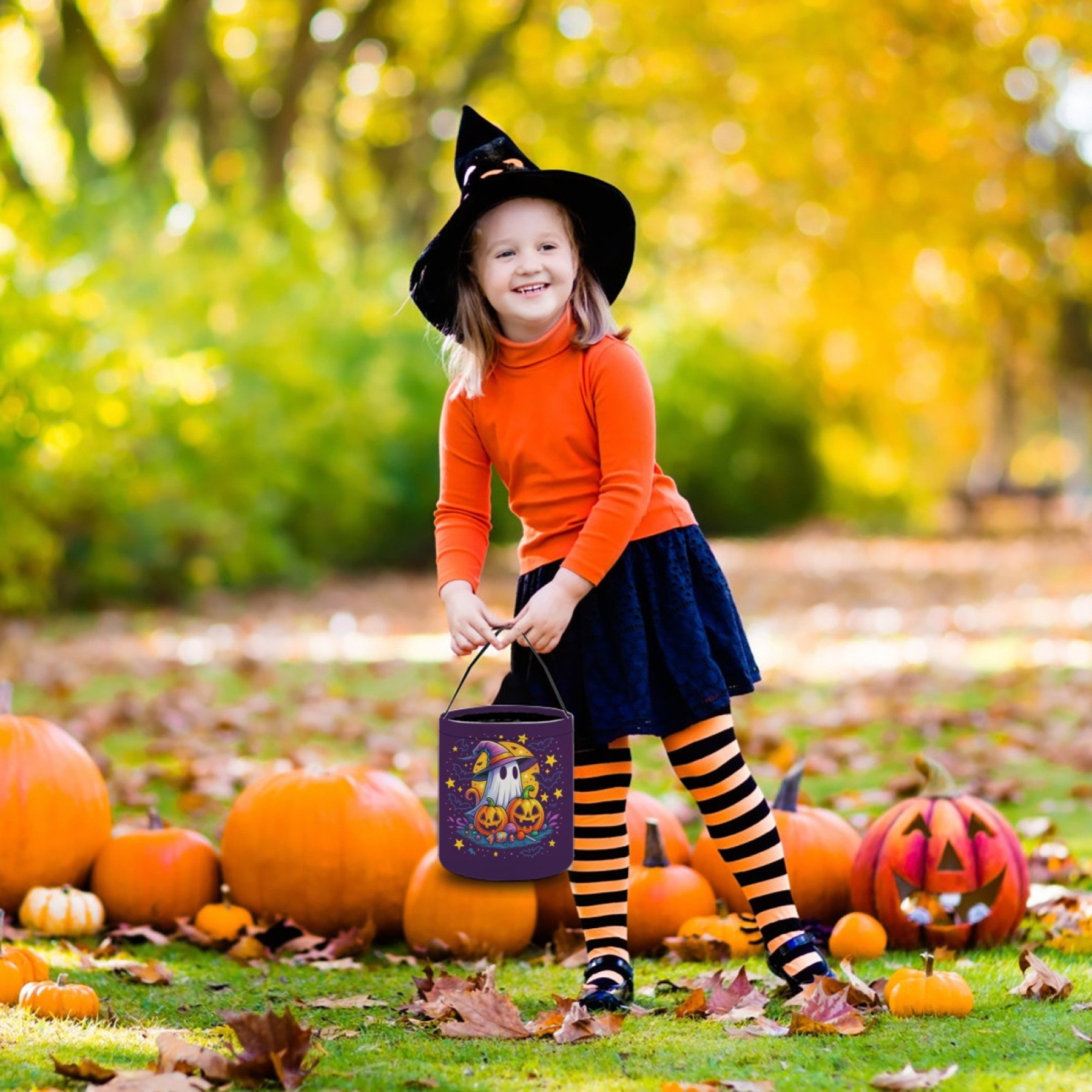 Halloween Wraith Treat Bucket