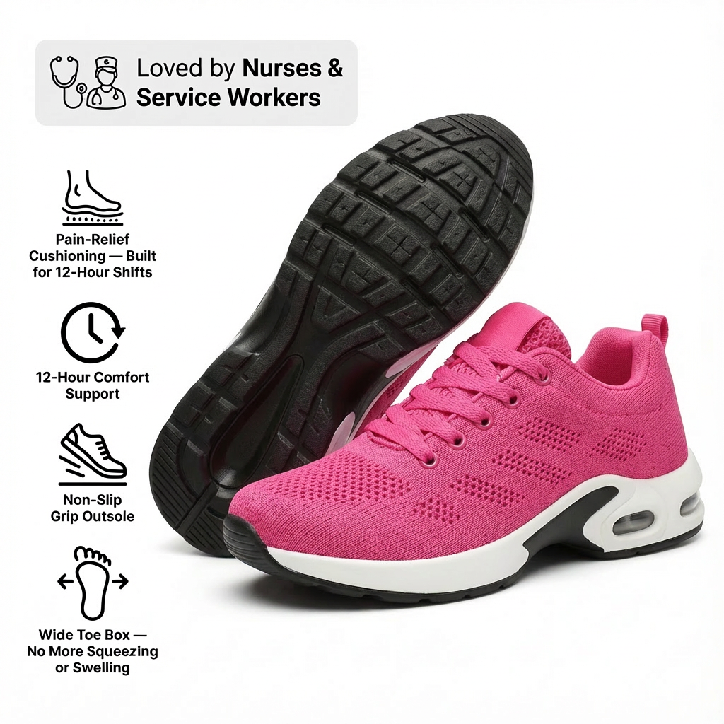 Ortho-Wear™ Pro — 12-Hour Shift Shoes for All-Day Foot, Knee & Back Pain Relief