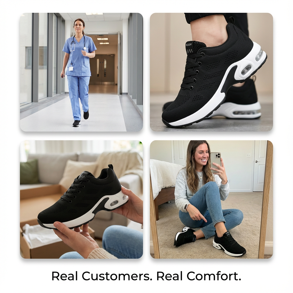 Ortho-Wear™ Pro — 12-Hour Shift Shoes for All-Day Foot, Knee & Back Pain Relief