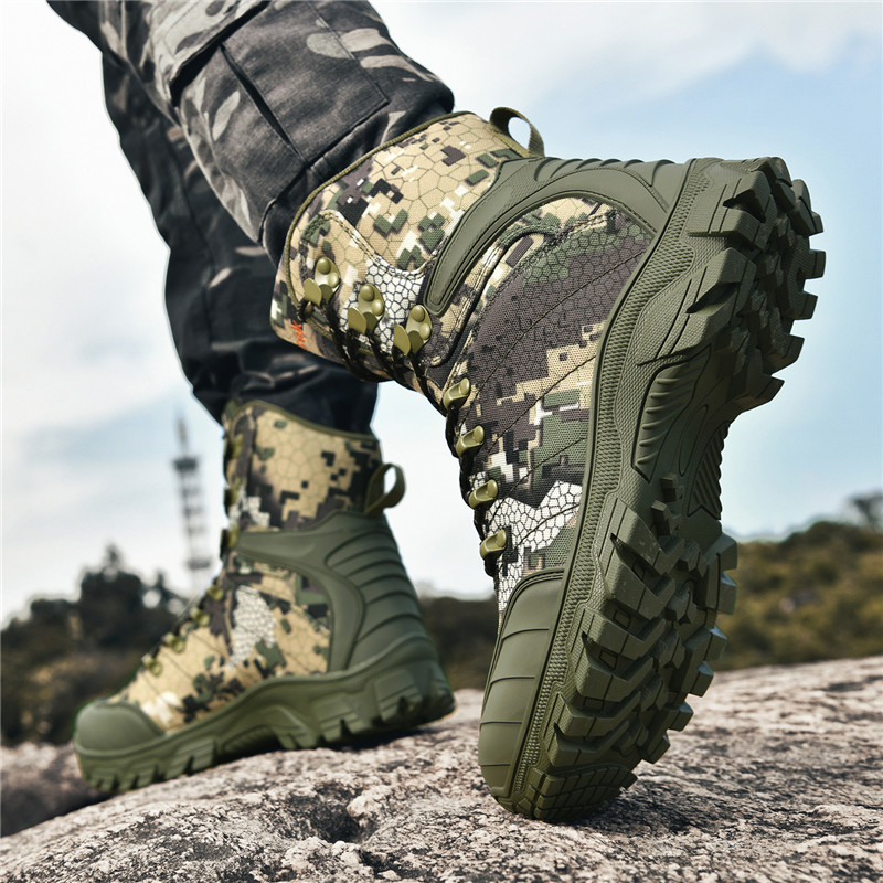 (✅ASTM-Certified & CE Certified) Military Grade Tactical Boots Work Boots Hunting Boots  - Waterproof, Anti-Sprain, Anti-Puncture, Non-Slip, Toe Protection