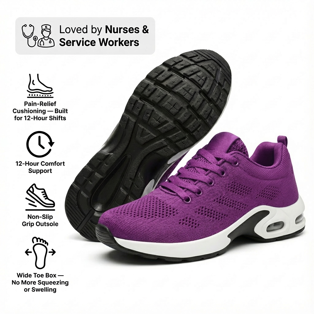 Ortho-Wear™ Pro — 12-Hour Shift Shoes for All-Day Foot, Knee & Back Pain Relief