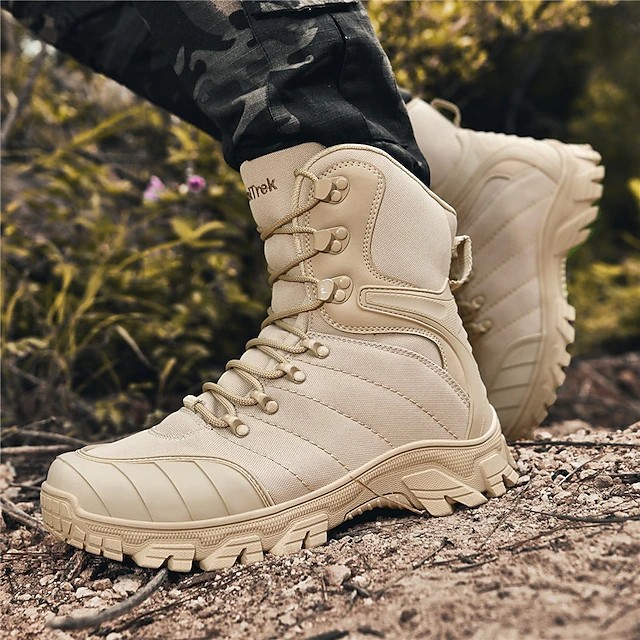 (✅ASTM-Certified & CE Certified) Military Grade Tactical Boots Work Boots Hunting Boots  - Waterproof, Anti-Sprain, Anti-Puncture, Non-Slip, Toe Protection