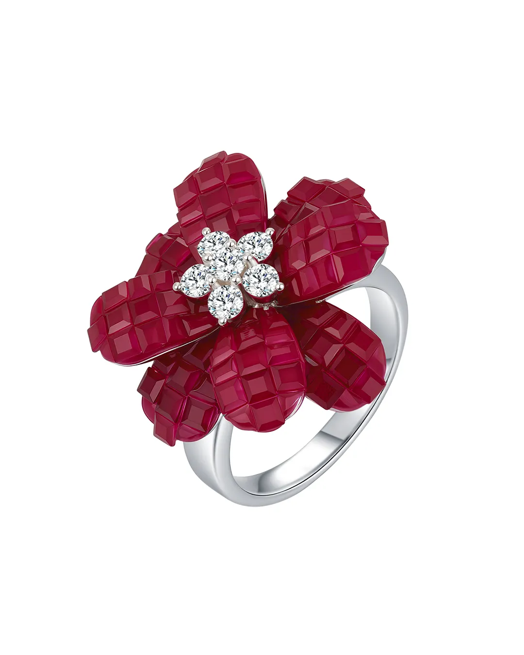 ​​The Scarlet Bloom Cocktail Ring​