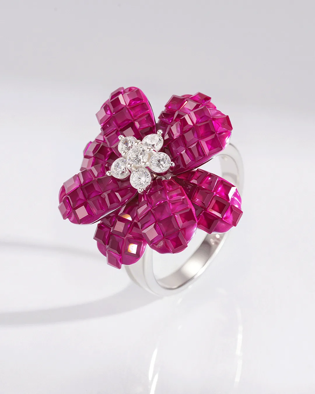 ​​The Scarlet Bloom Cocktail Ring​
