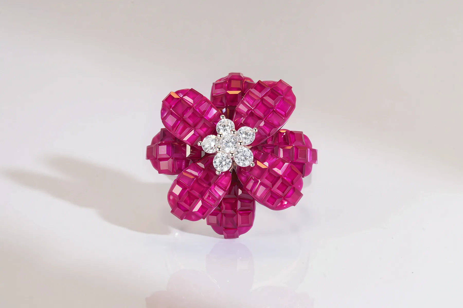 ​​The Scarlet Bloom Cocktail Ring​