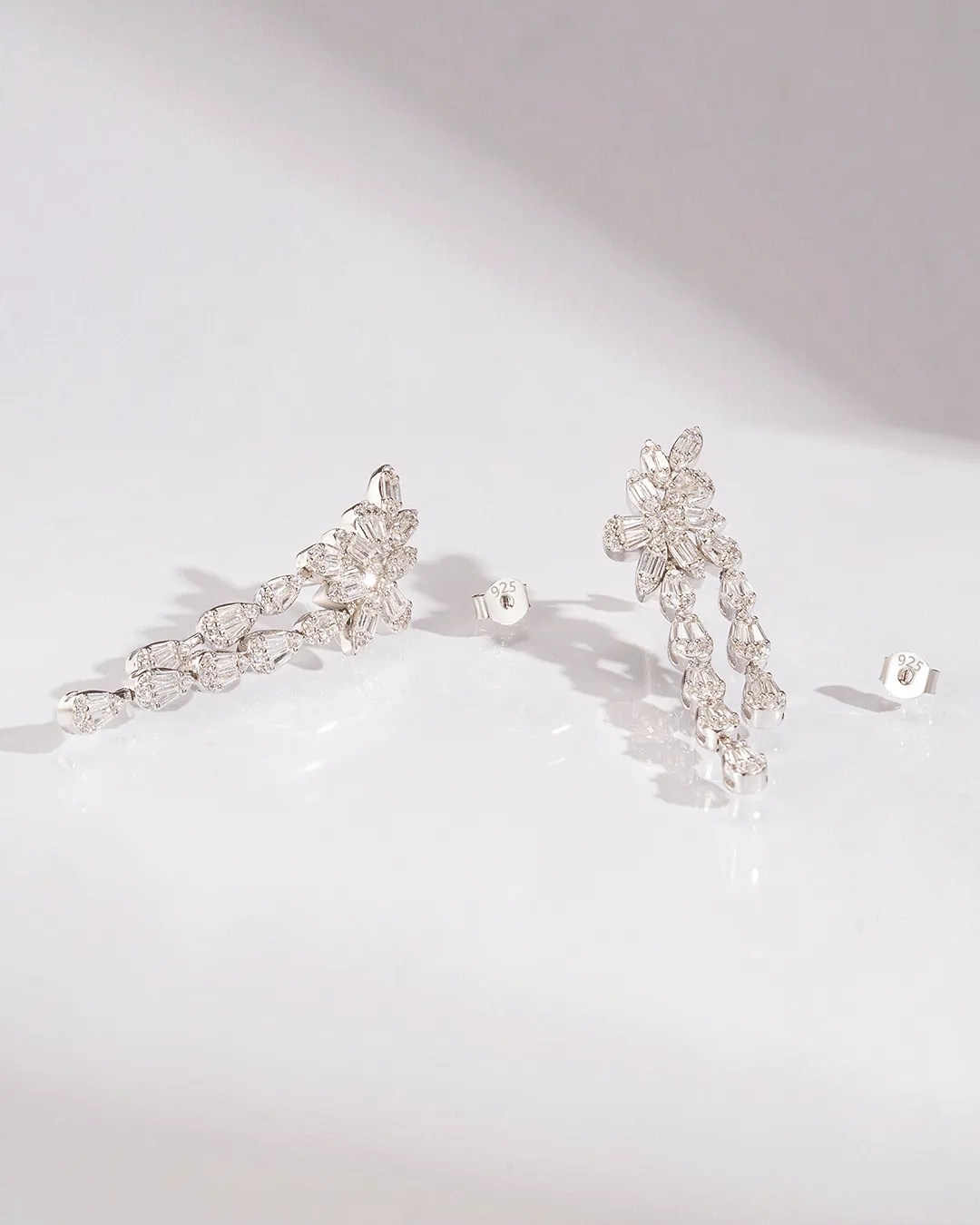 Baguette Waterdrop Drop Earrings​