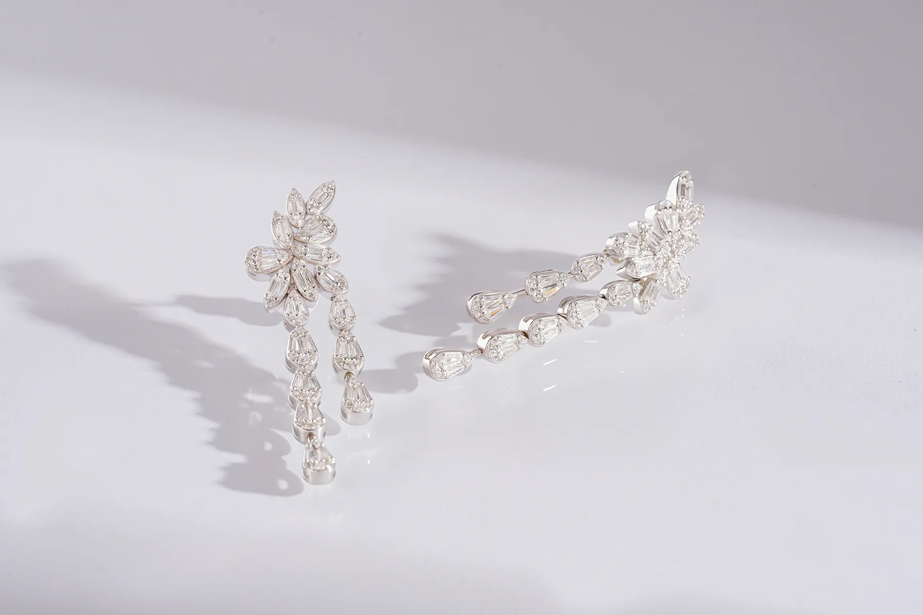 Baguette Waterdrop Drop Earrings​