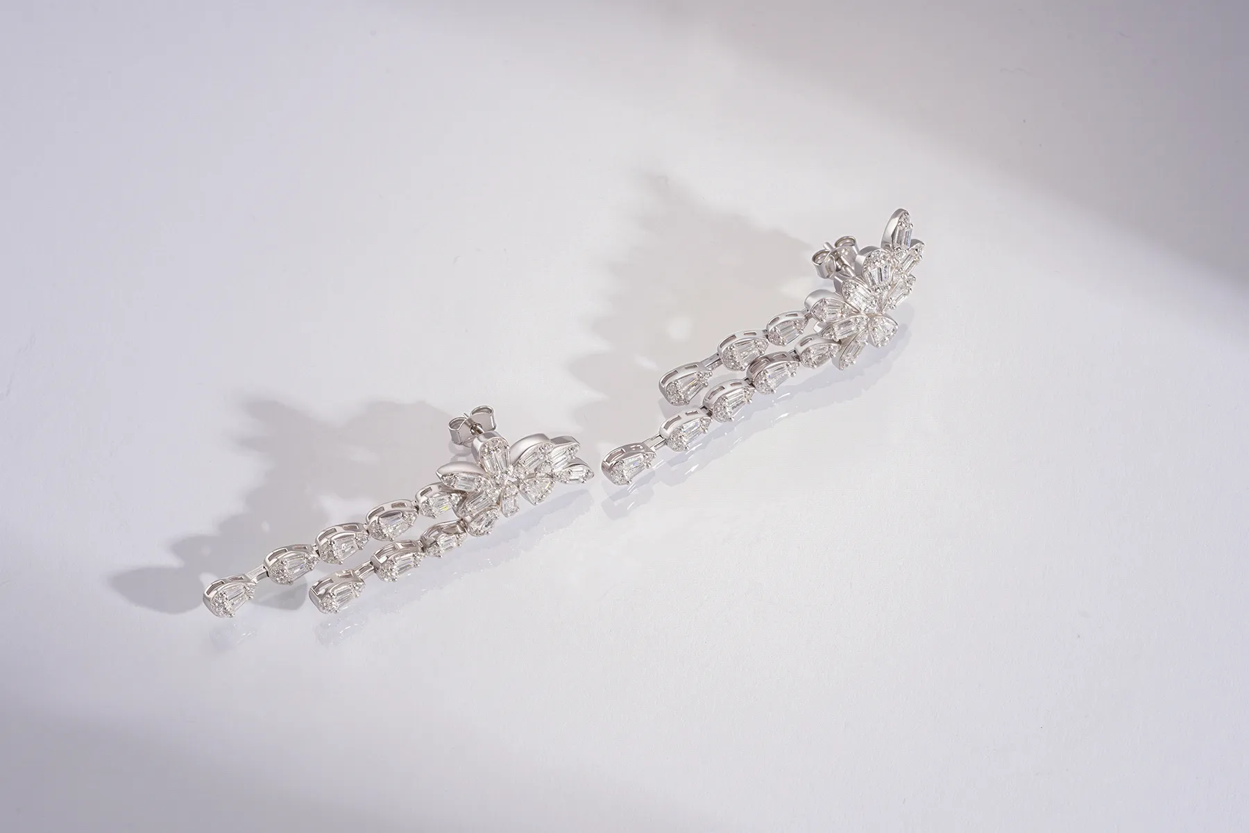 Baguette Waterdrop Drop Earrings​