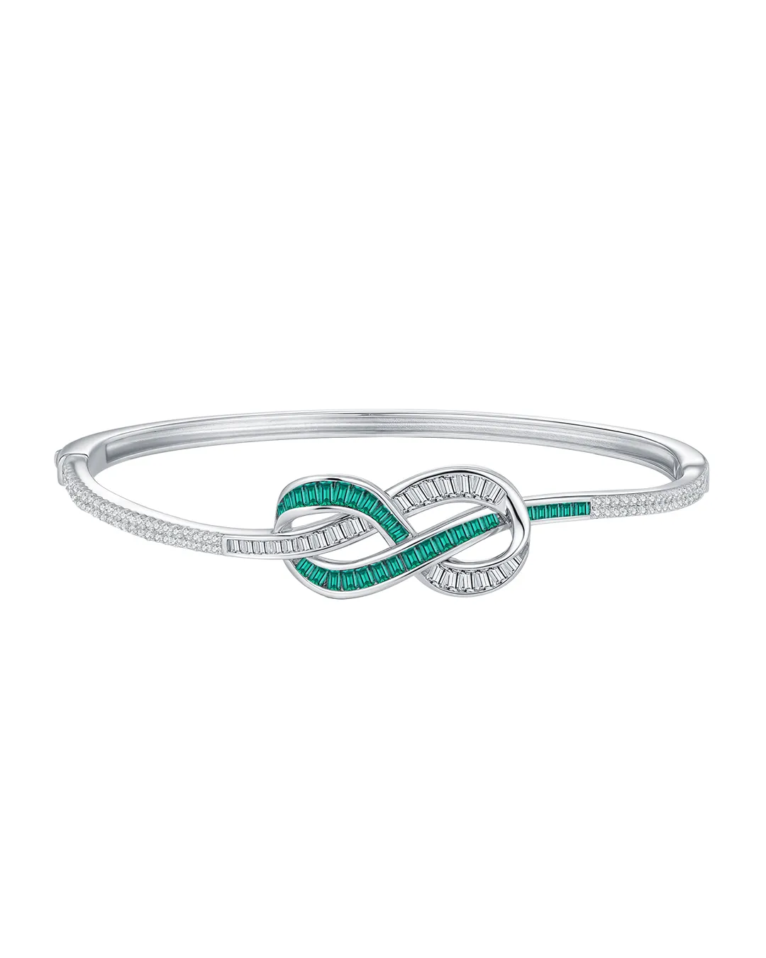 Emerald Infinity Symbol Bracelet