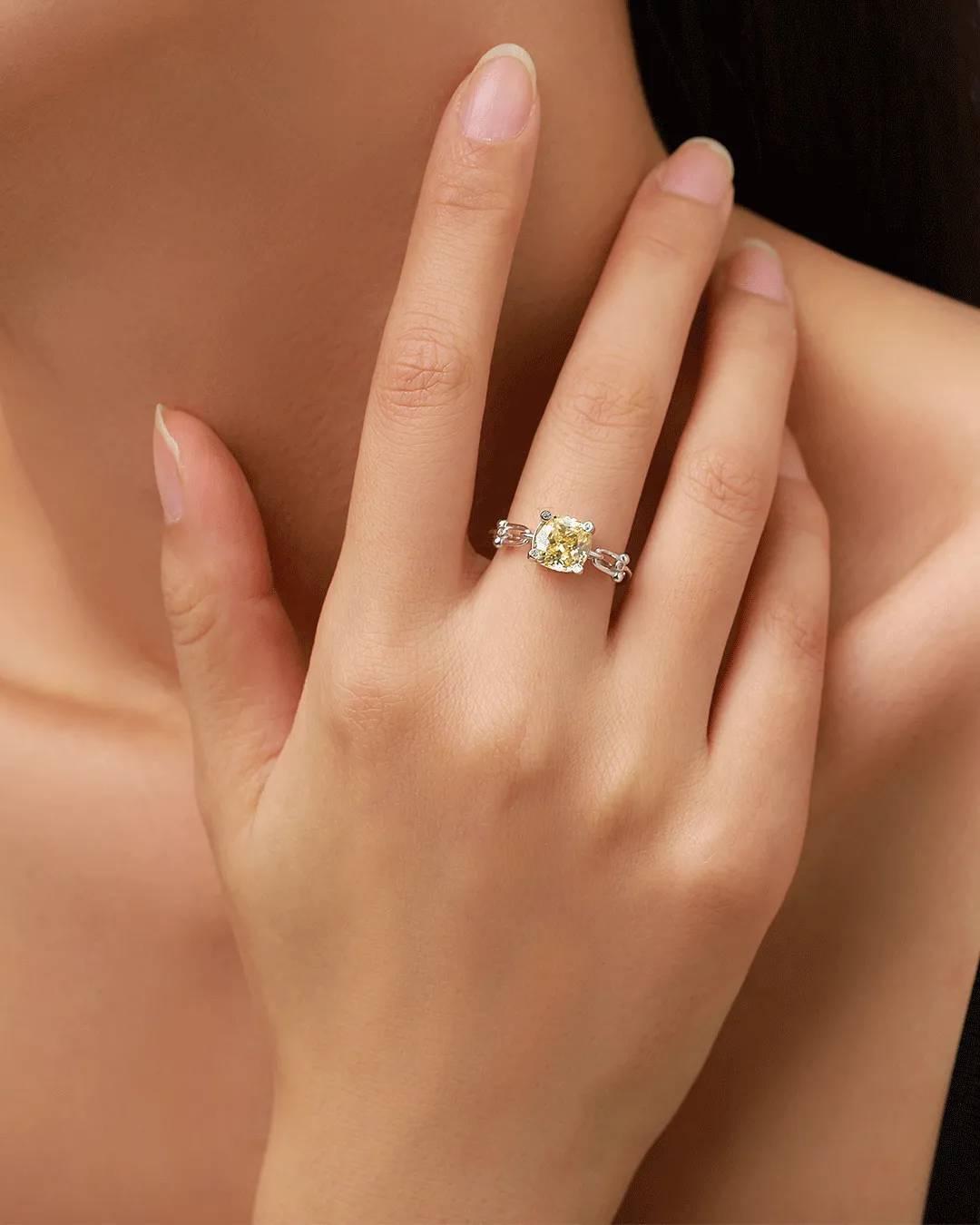 Yellow Gemstone Statement Ring​