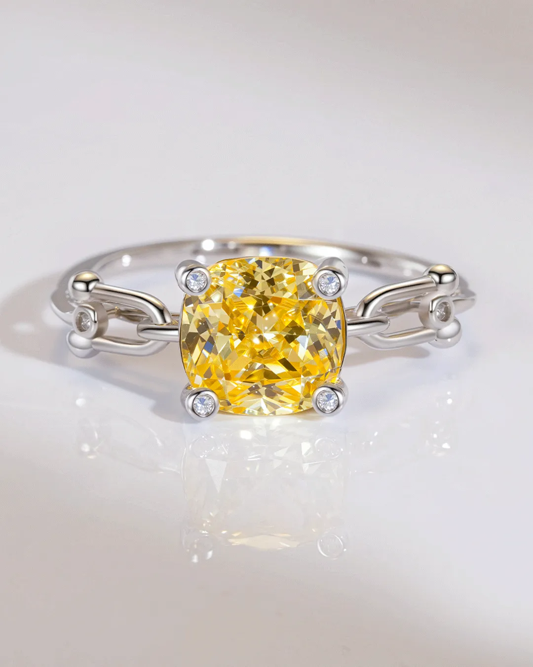 Yellow Gemstone Statement Ring​