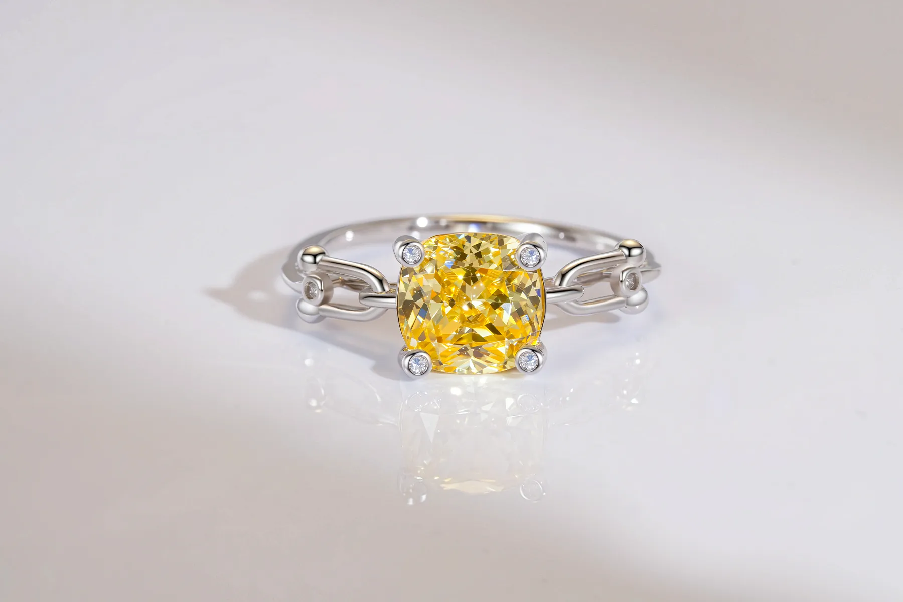 Yellow Gemstone Statement Ring​