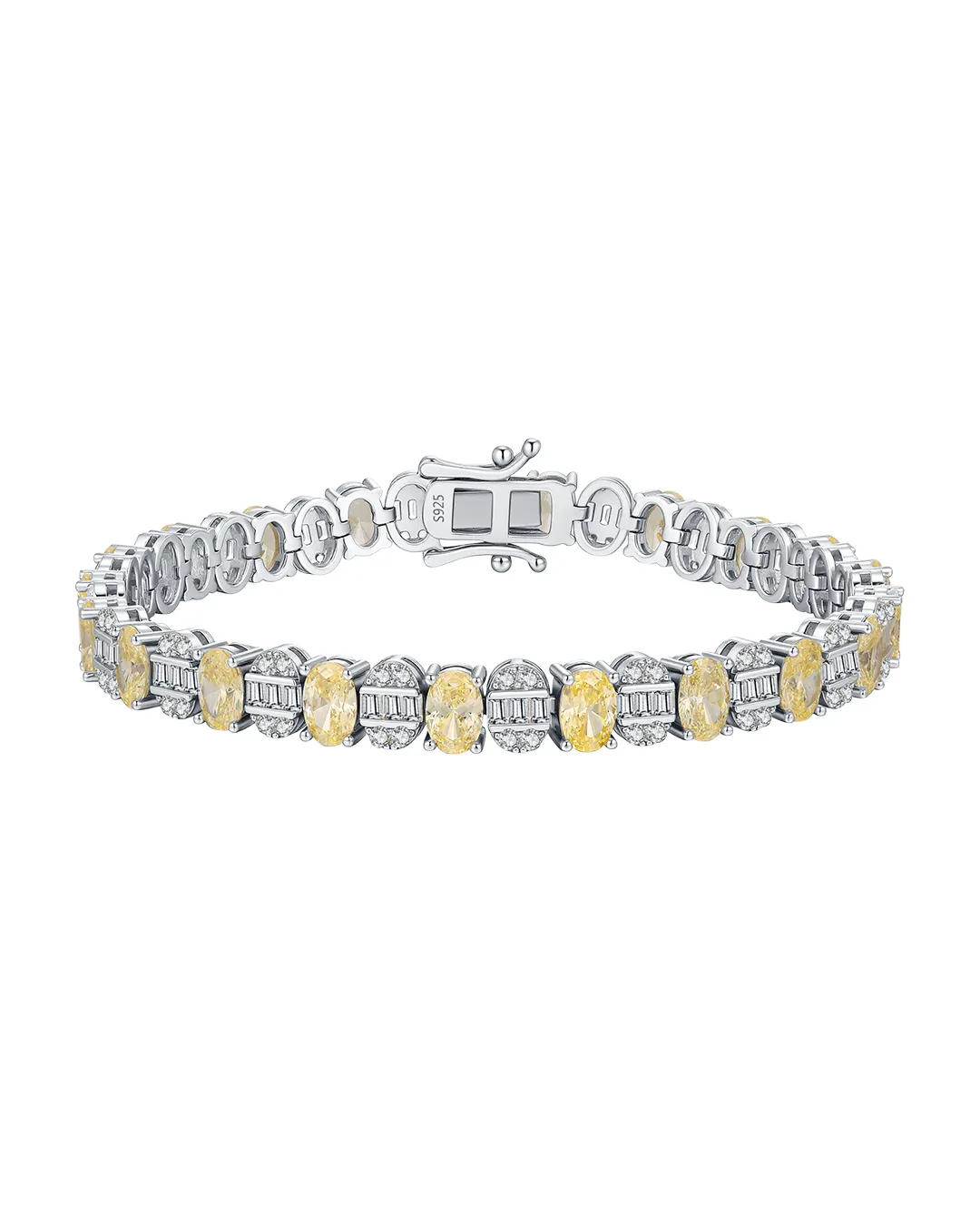 Yellow Gemstone Tennis Bracelet