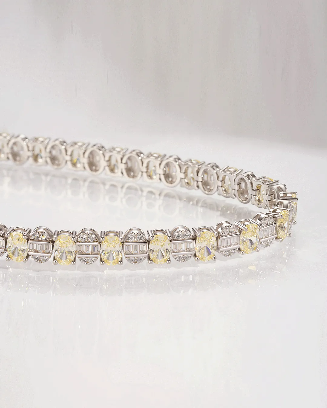 Yellow Gemstone Tennis Bracelet