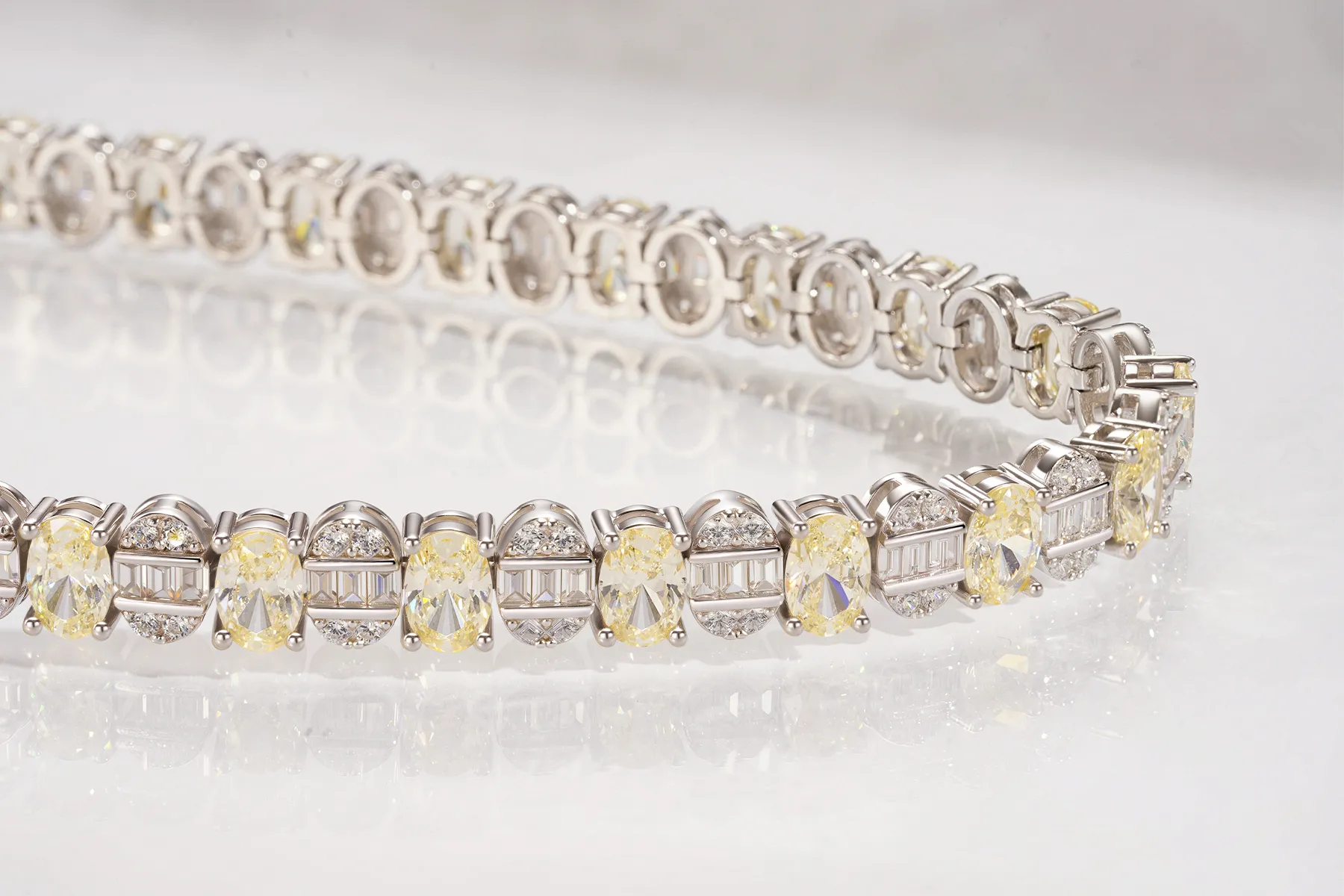 Yellow Gemstone Tennis Bracelet