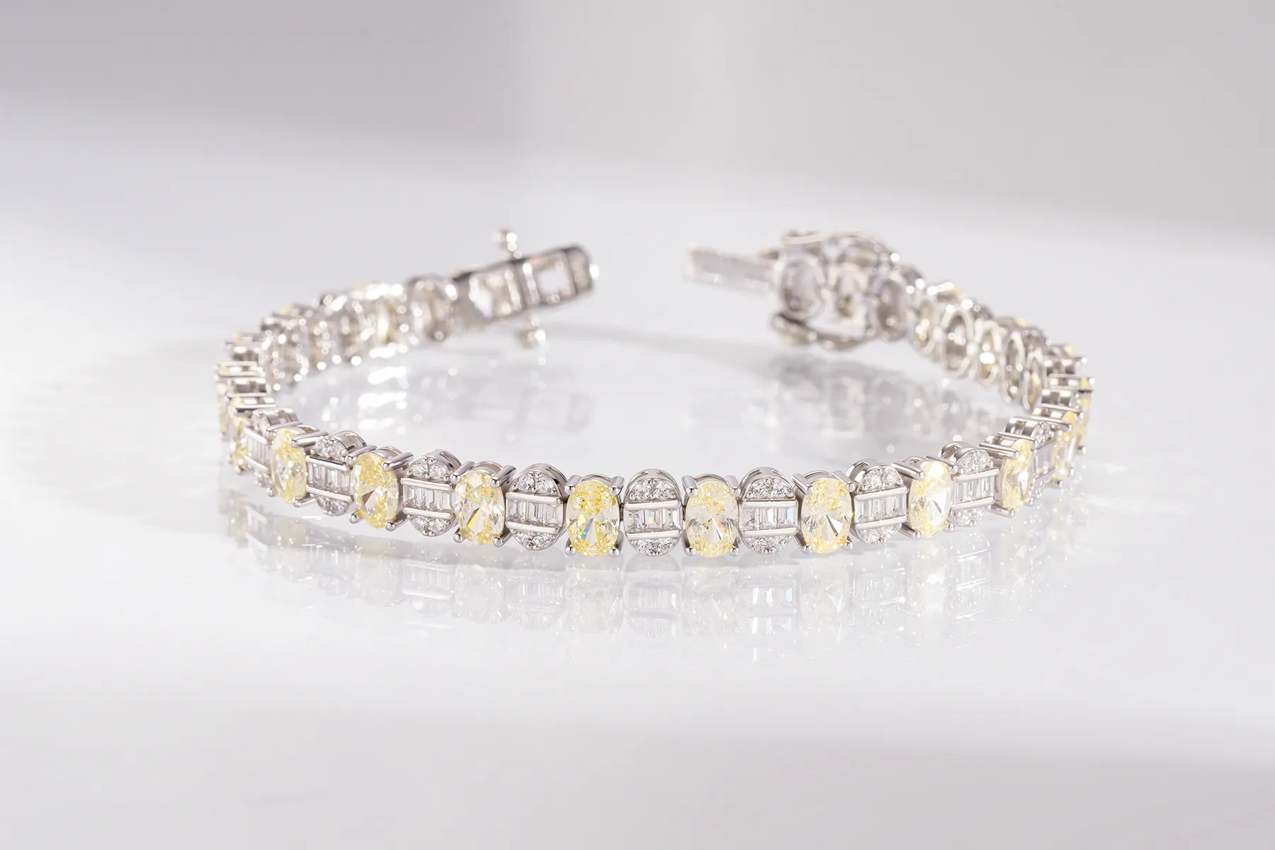 Yellow Gemstone Tennis Bracelet