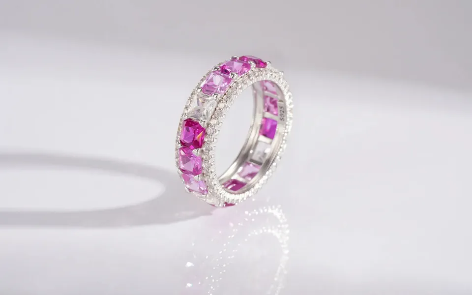 Two-Tone Love Gemstone Ring