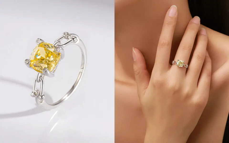 Koraglo Yellow Gemstone Statement Ring​