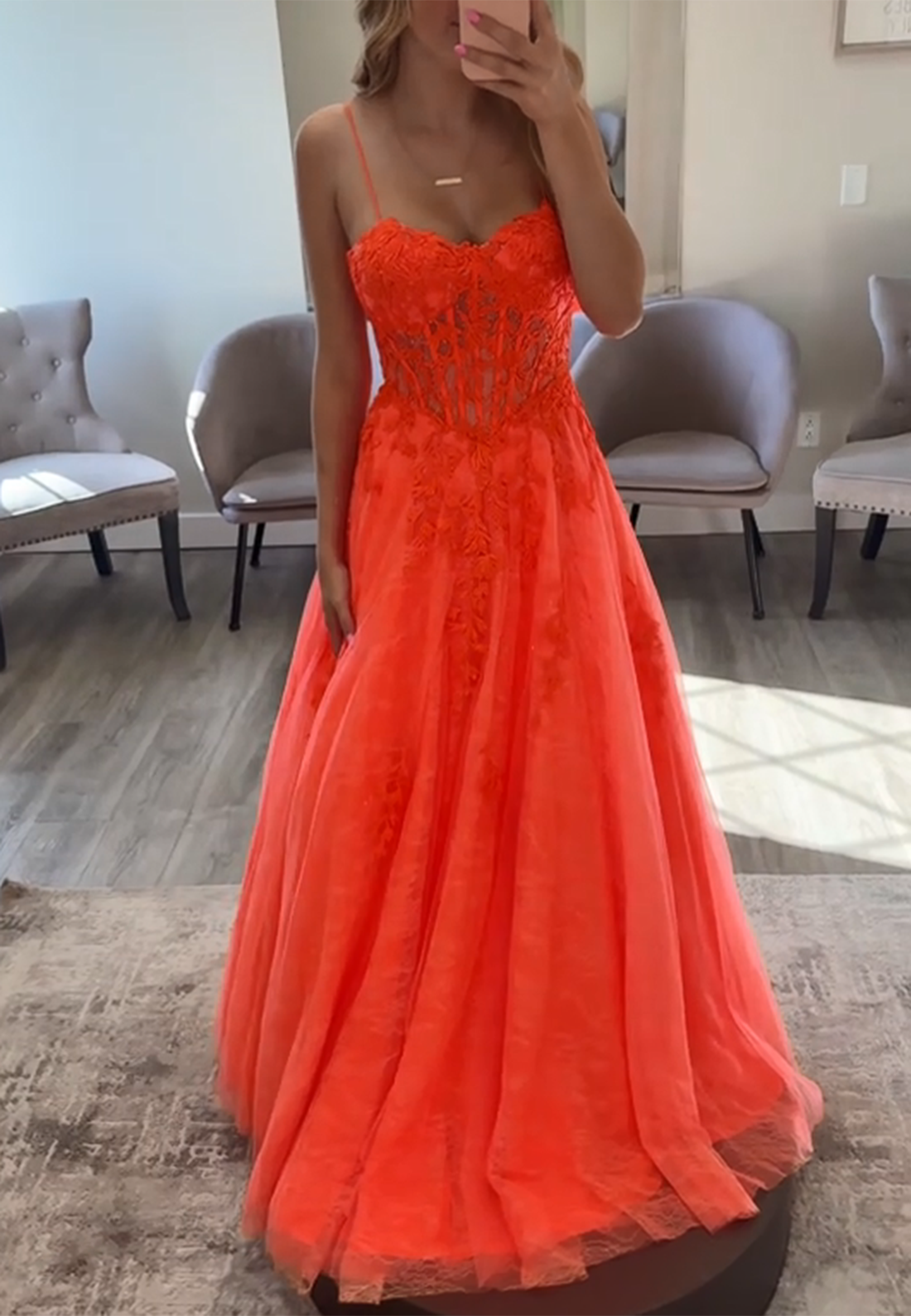 Red Spaghetti Straps Beading Sweetheart Mermaid Evening Gowns With Fea